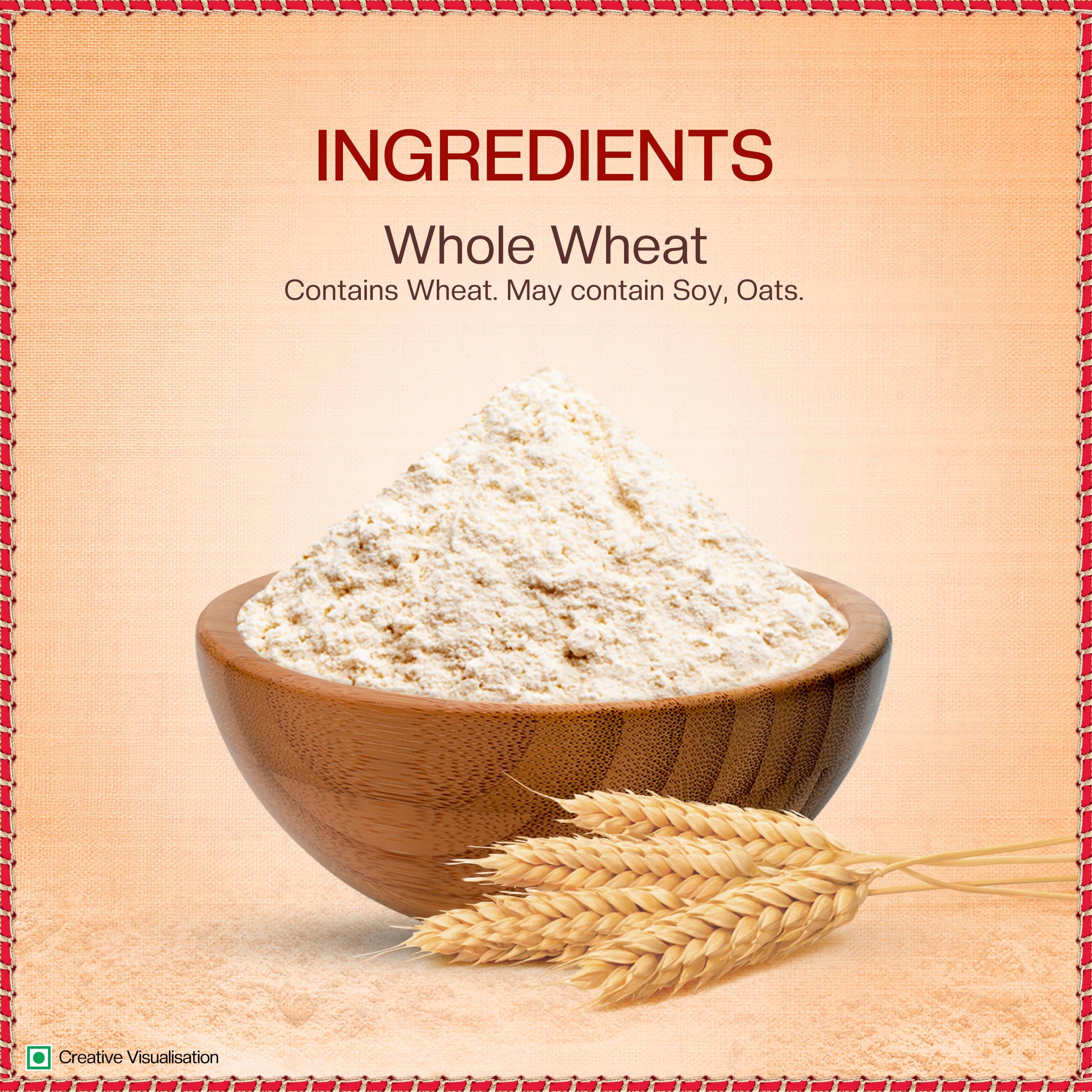 Great Bazaar Swad Chapatti Ashirwad Atta, 22 Pound - Image 8