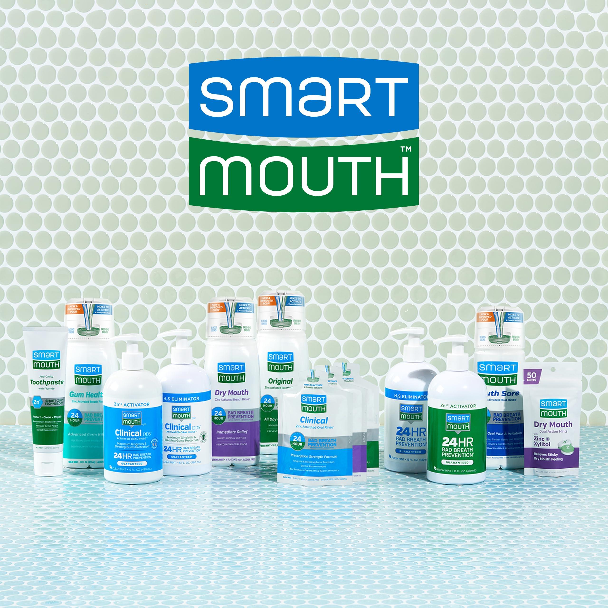 SmartMouth Original Activated Mouthwash - Adult Mouthwash for Fresh Breath - Oral Rinse for 24-Hour Bad Breath Relief with Twice Daily Use - Fresh Mint Flavor, 16 fl oz - Image 9
