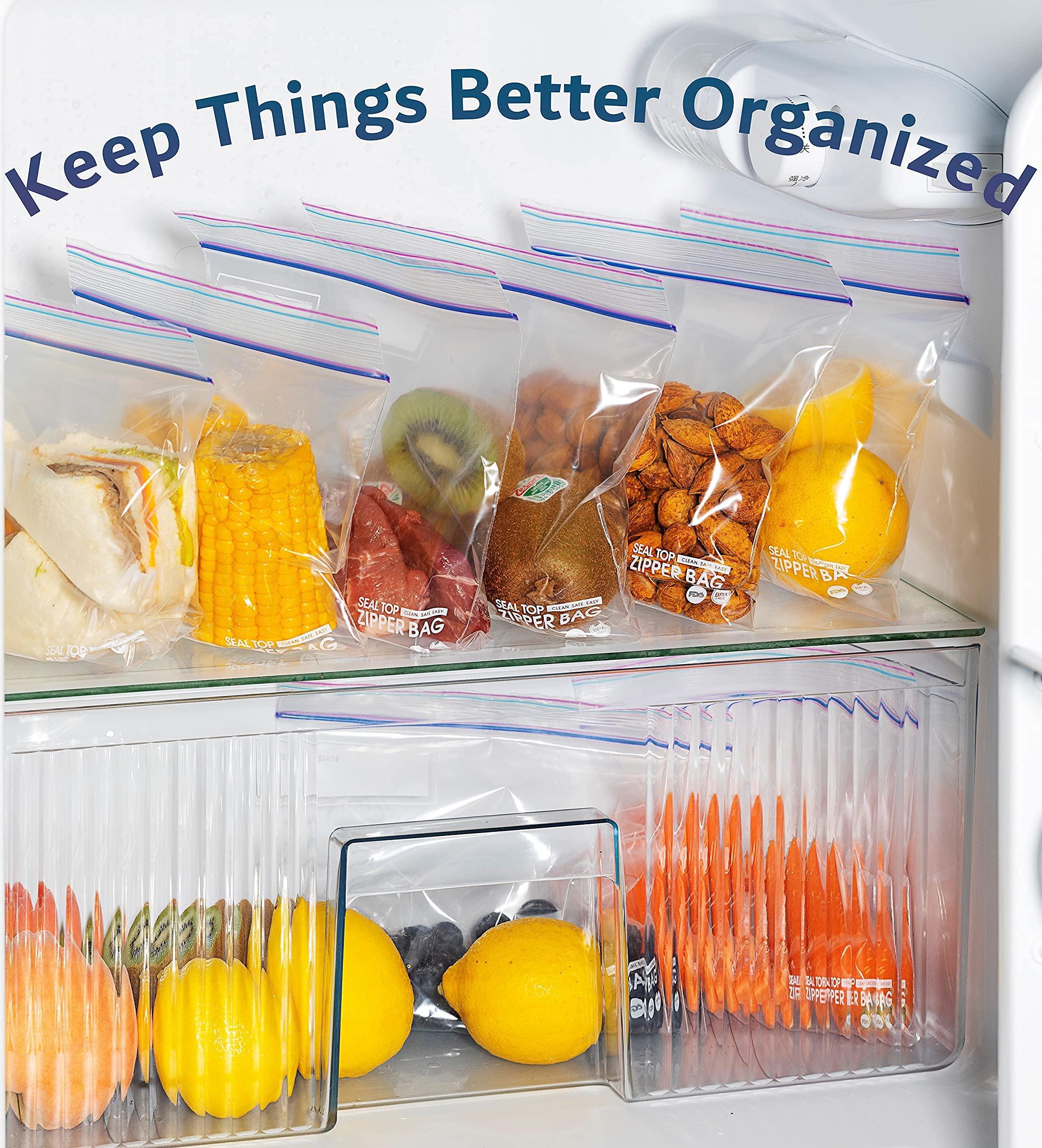 24/7 Bags- Sandwich Zip Storage Bags, 600 Count, Single Zipper Seal, Easy Grip Open Tabs, Write-On Space, BPA-Free & Heavy Duty, Microwave Safe, Non-StandUp - Image 4