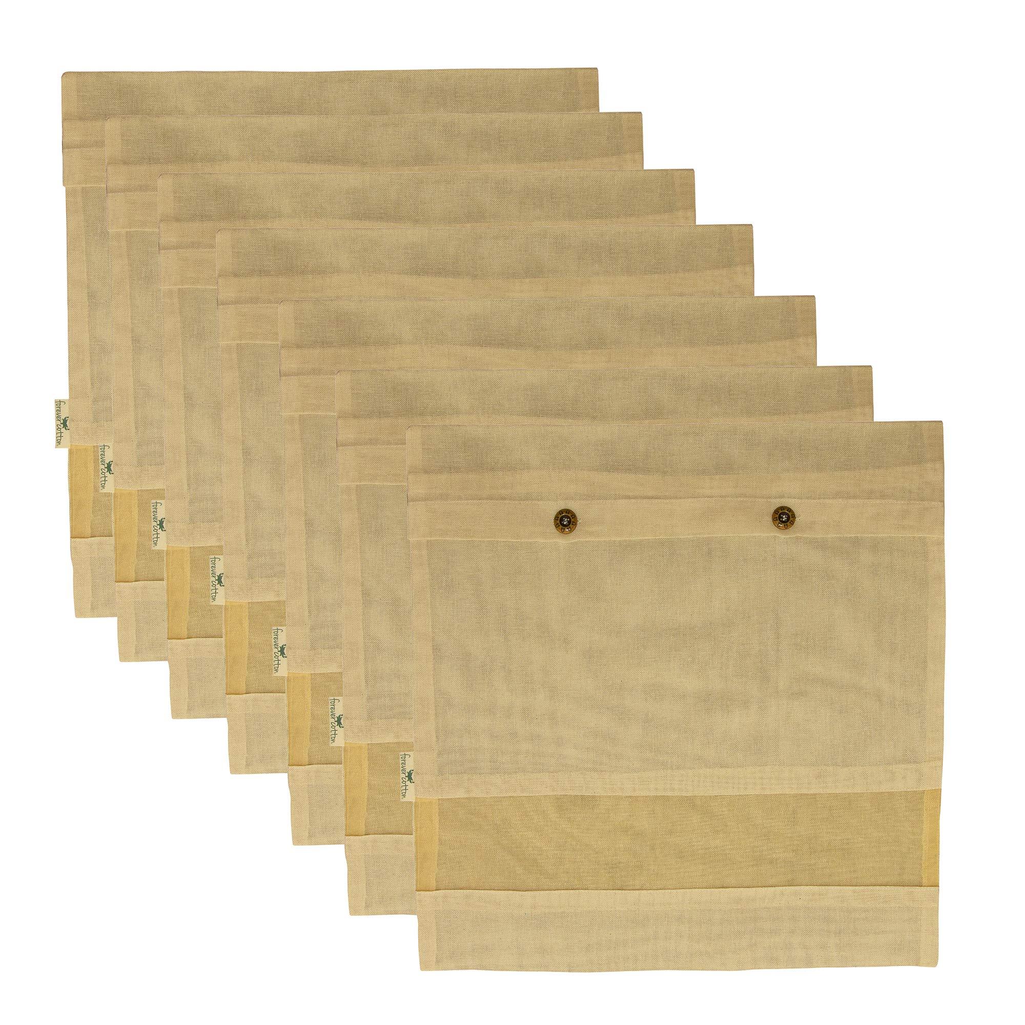 Garment Closet Off-White Bags: Premium Cotton Saree Covers with Net Window - Image 5