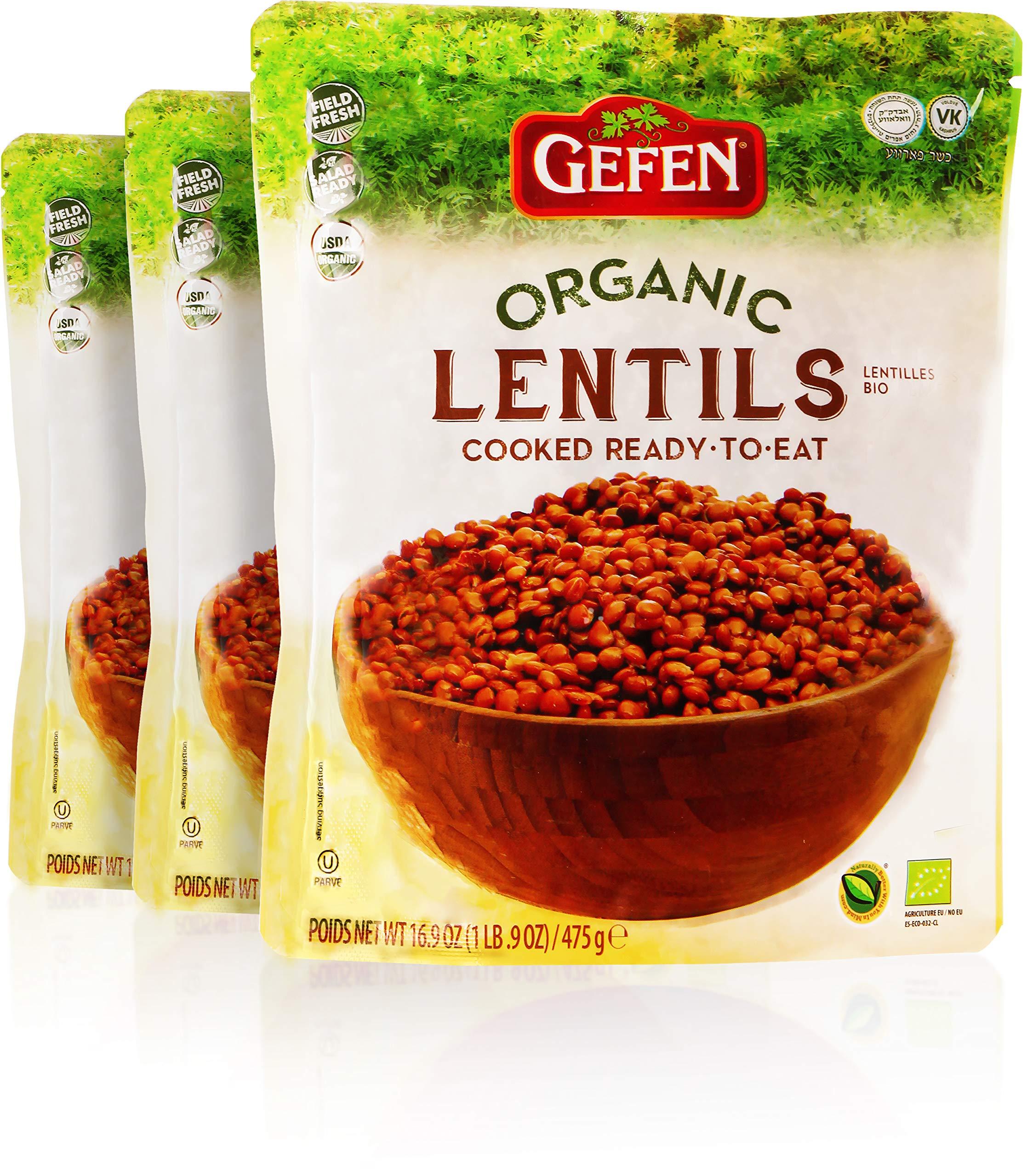 Gefen Organic Ready to Eat Lentils 16.9oz (6 Pack)