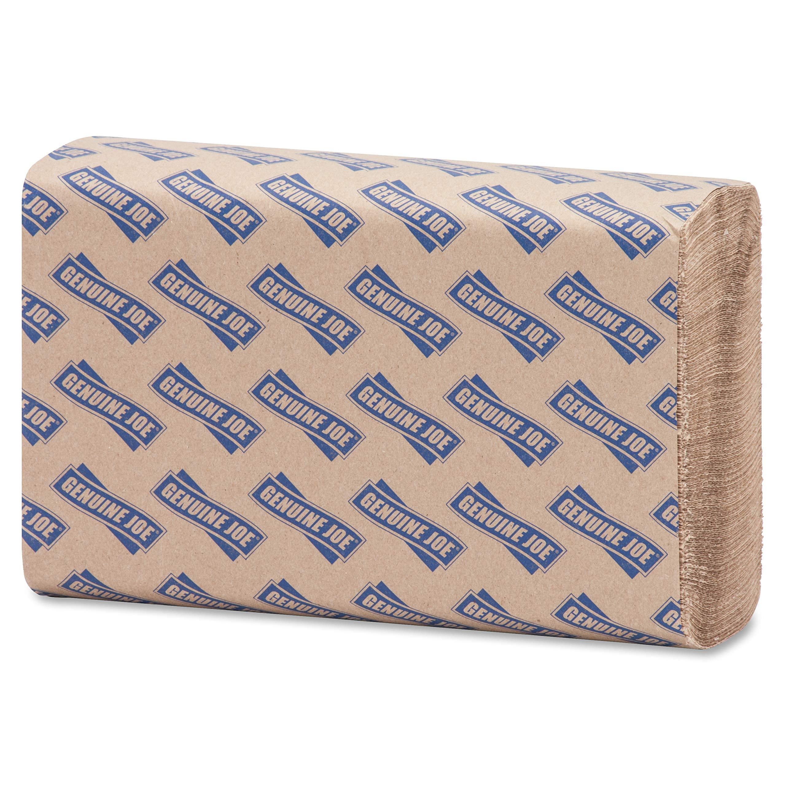 Genuine Joe GJO21040 Multifold Natural Towels, 9.25" x 9.40",Packaging may vary, Pack of 4000 - Image 4