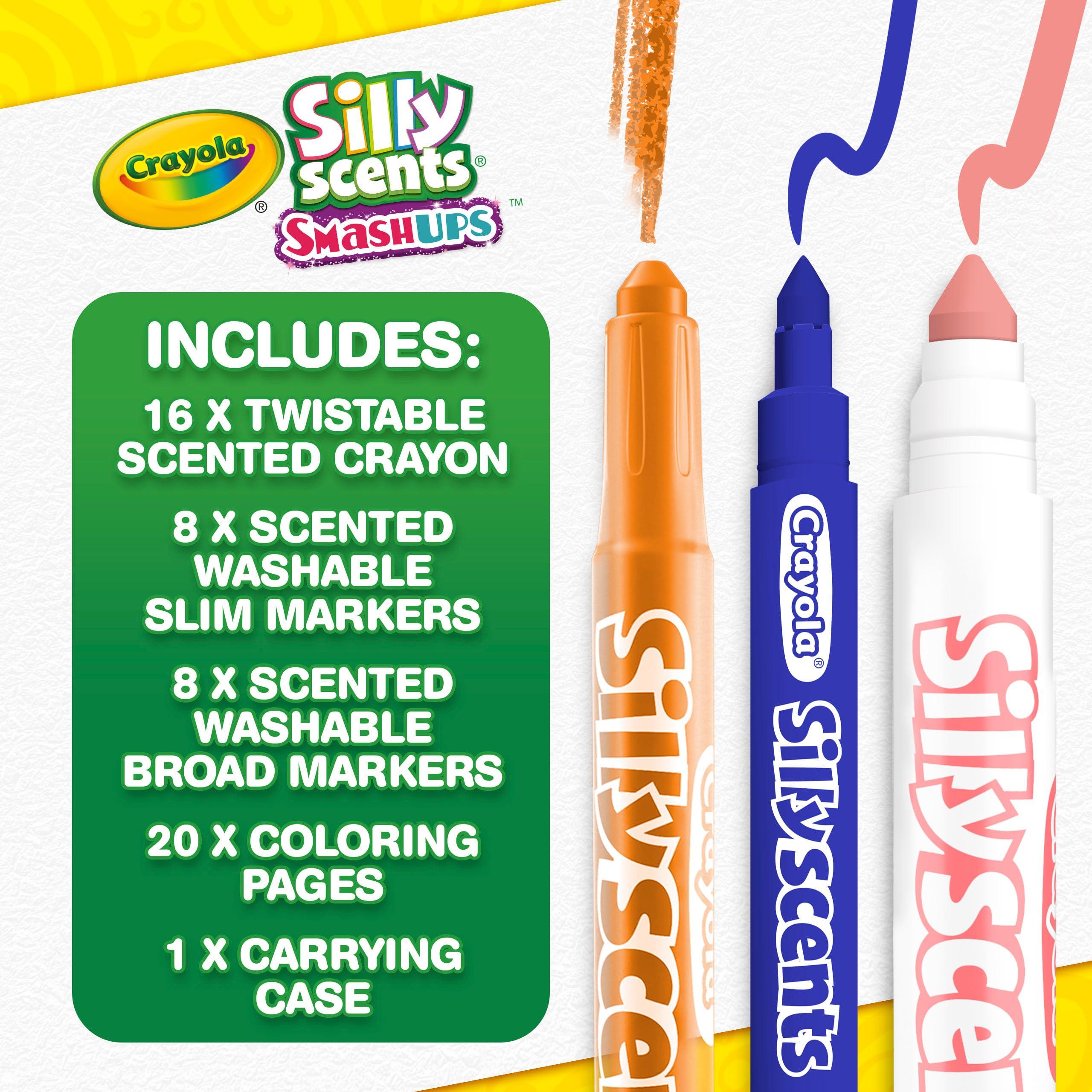 Crayola Silly Scents Mini Inspiration Art Case, Scented Crayons & Markers Set, Art Kit for Kids, Coloring Supplies, Travel Gifts for Kids, Ages 4+ - Image 4
