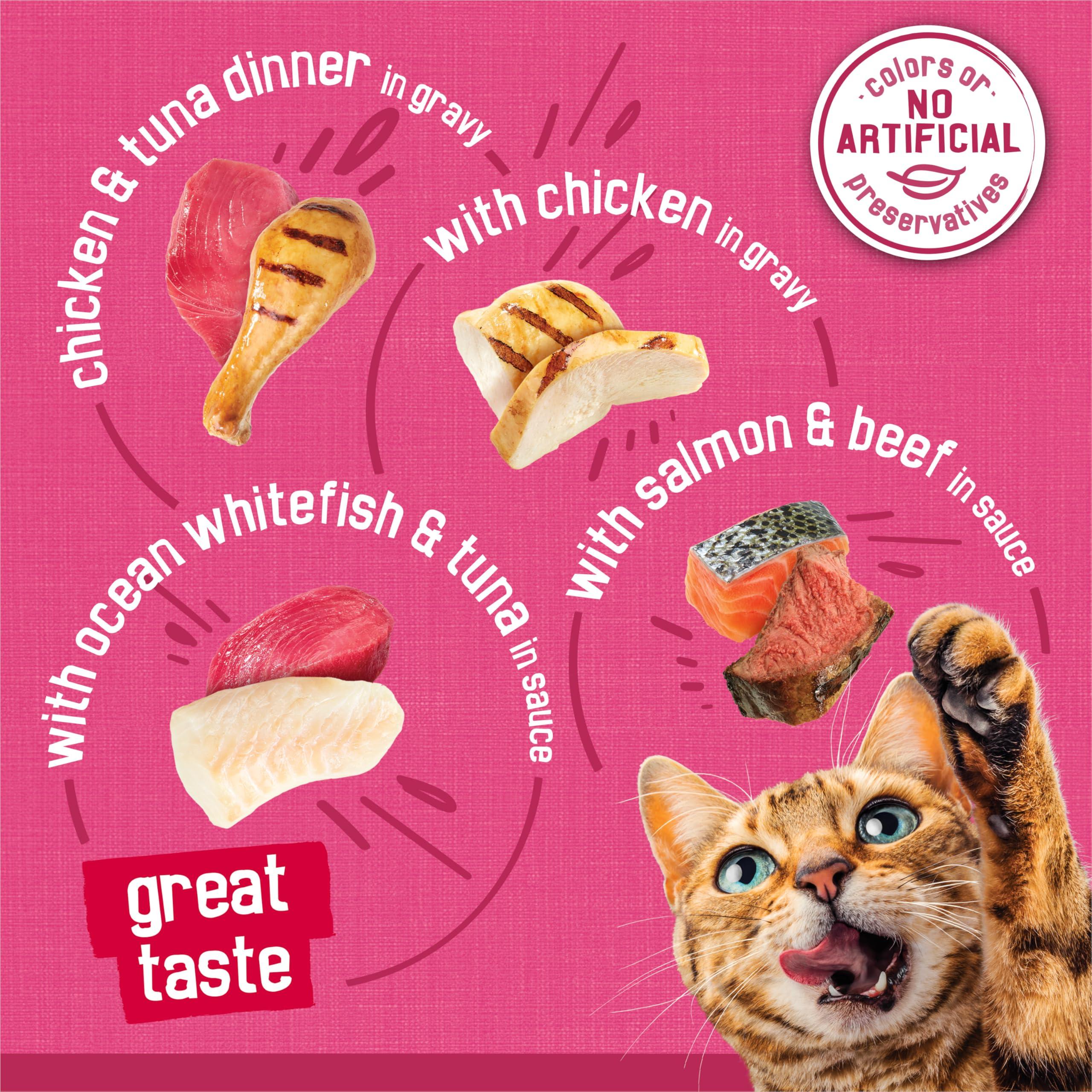 Purina Friskies Gravy Wet Cat Food Variety Pack, Surfin’ and Turfin’ Prime Filets Favorites - (Pack of 40) 5.5 oz. Cans - Image 5