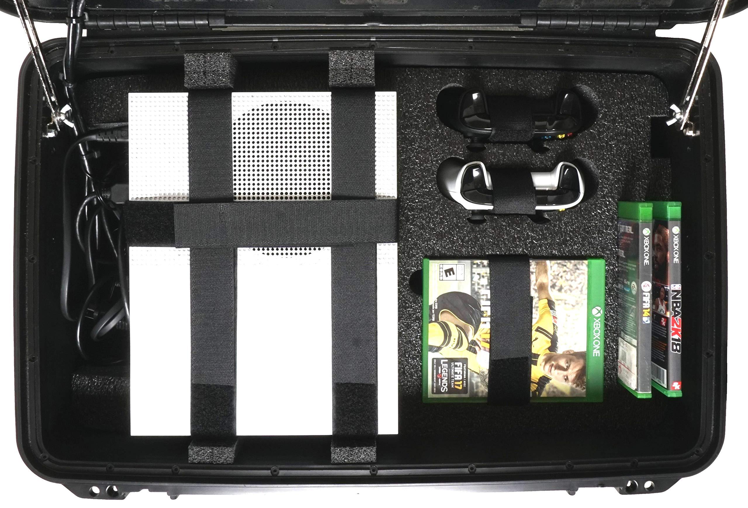 Case Club Gaming Station fits Xbox One X/S. Portable Gaming Station with Built-in 24" 1080p Monitor, Storage for Controllers, Games, and Included Speakers (Xbox & Accessories Not Included) - Image 2