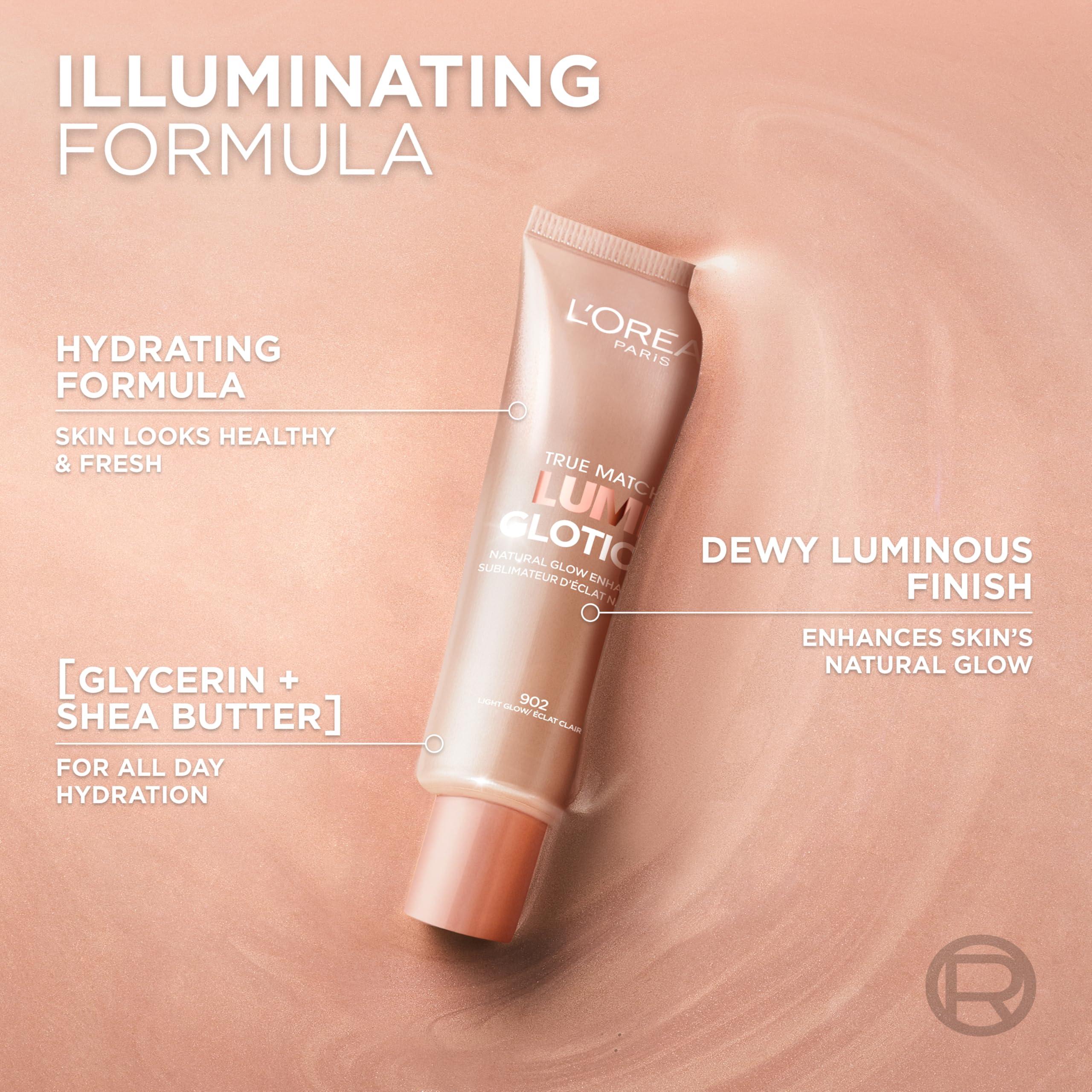 L'Oreal Paris Makeup True Match Lumi Glotion, Natural Glow Enhancer, Illuminator Highlighter, Bronzing Drops For a Sun-Kissed Glow, 901 Fair - Image 3