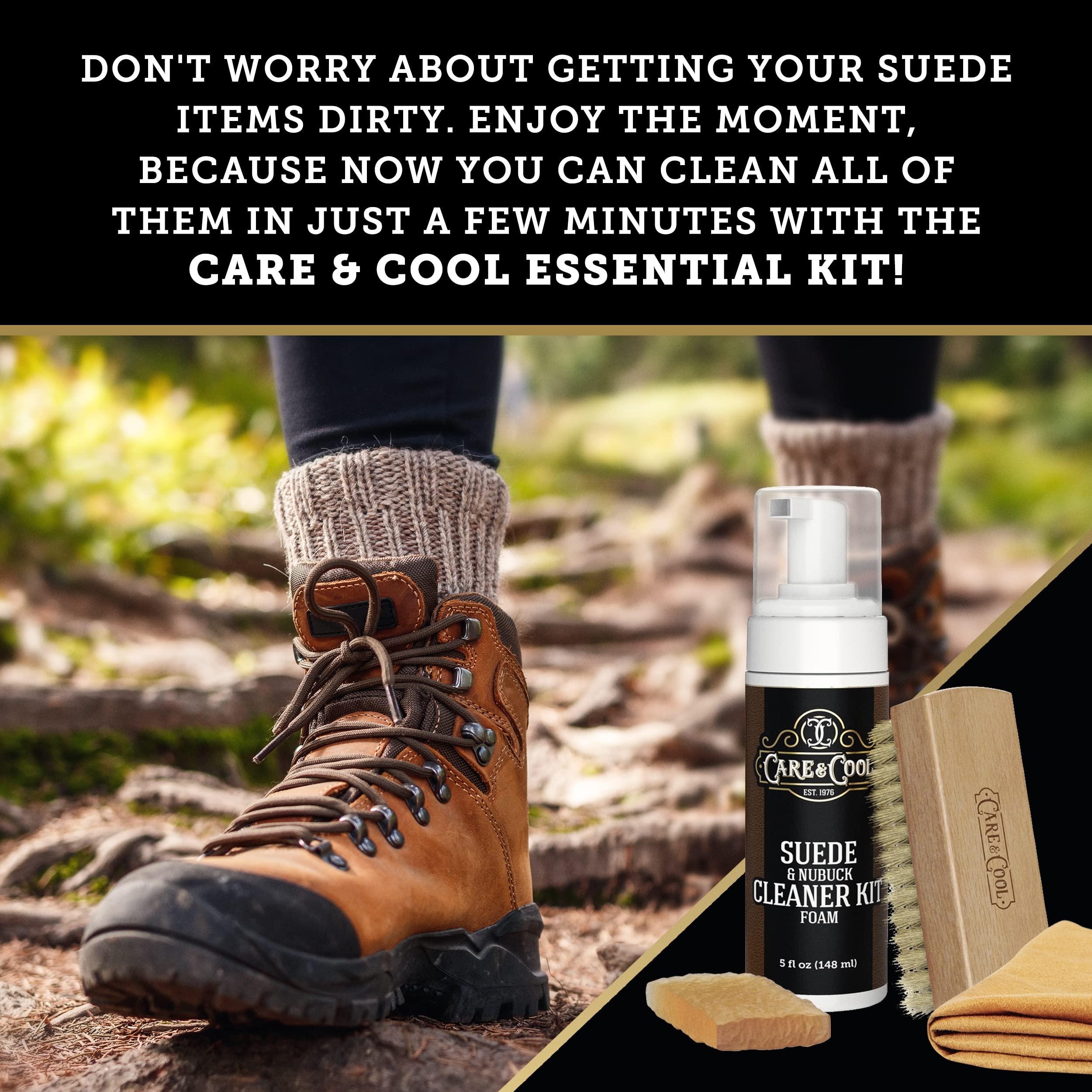 Care & Cool Suede and Nubuck Cleaner FOAM KIT (5 oz) Restores Color and Vibrancy to Shoes, Boots, Clothes, and Furniture. - Image 5