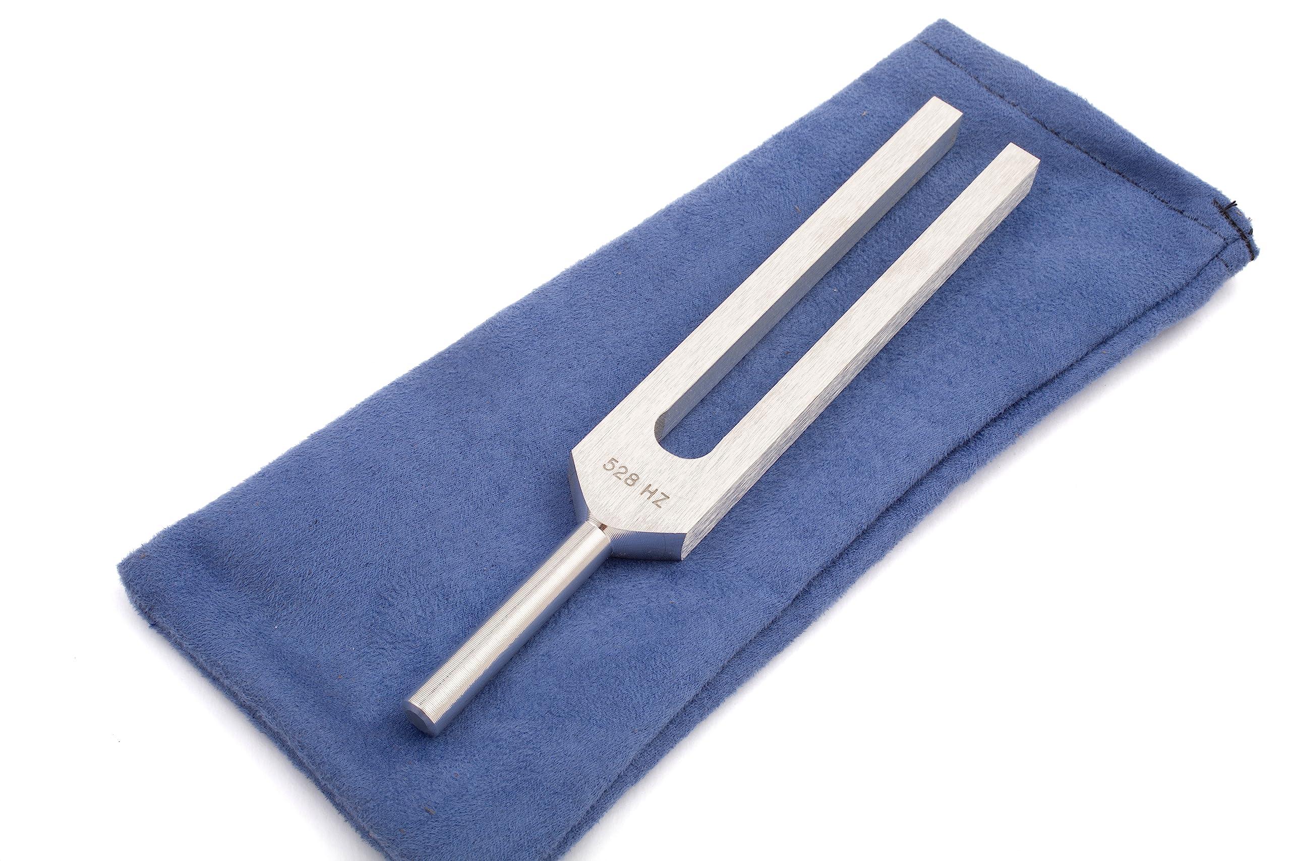 528 hz Tuning Fork for Healing - Precision-Machined Aluminum Alloy - Made in USA - Chakra Healing, Sound Therapy, Reiki, Yoga, Energy Balancing Tools - Tuning Fork Medical Grade.