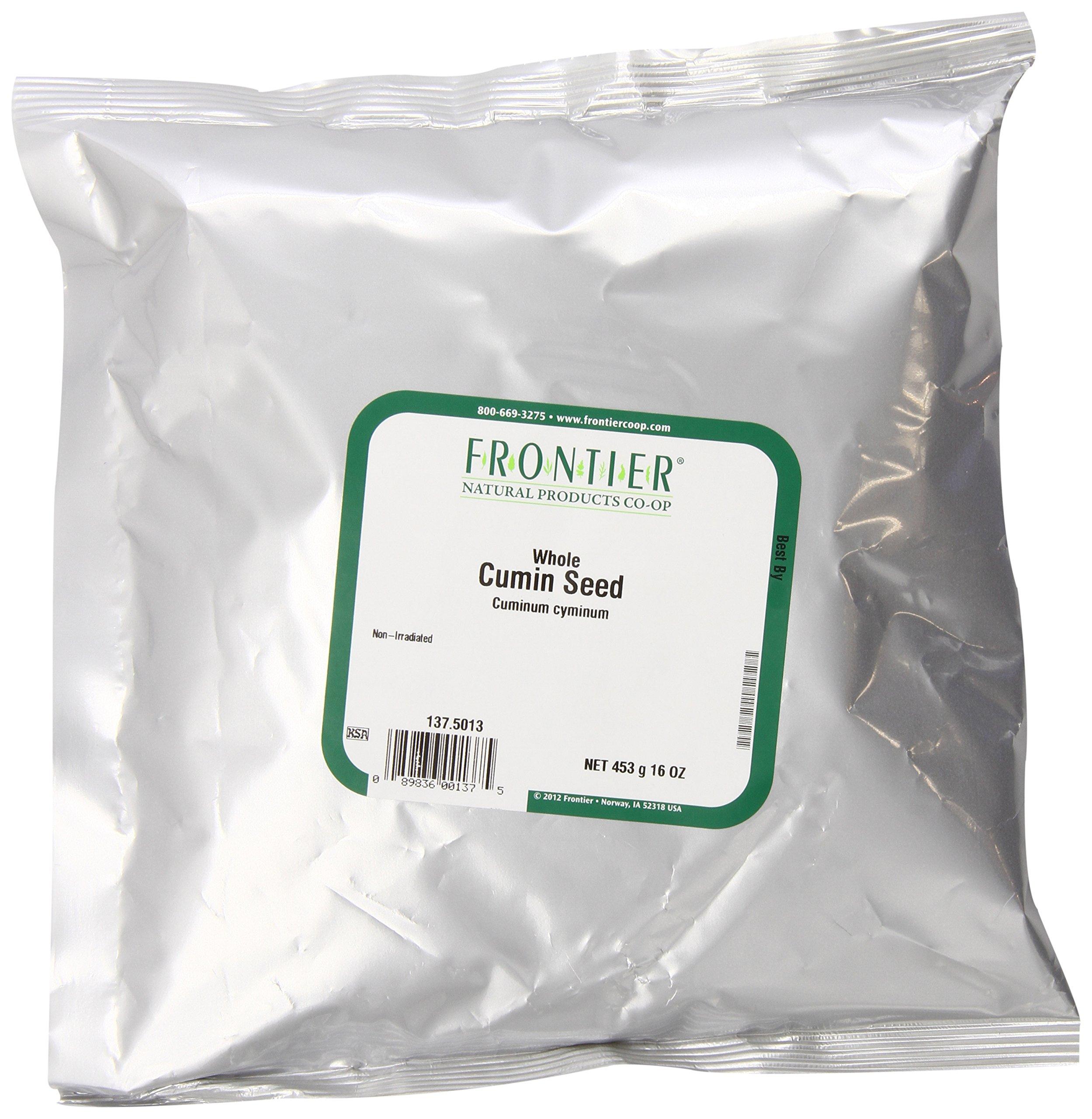Frontier Co-op Whole Cumin Seed, 1-pound Bulk Bag, Rich, Warm, Complex Earthy Spice Flavor, Kosher