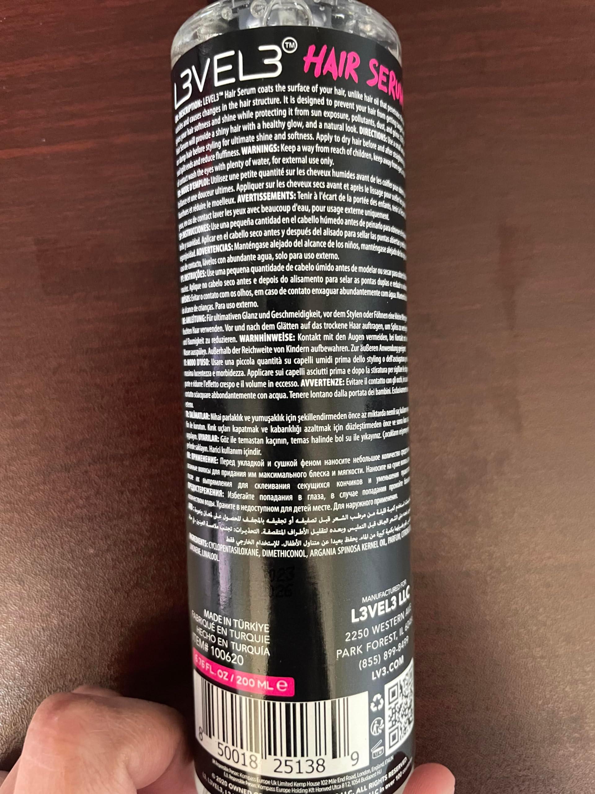L3 Level 3 Hair Serum - Repairs your Damaged Hair - Softens and Smoothing - Level Three Hair Smoothing Serum - Reduces Frizziness - Image 6