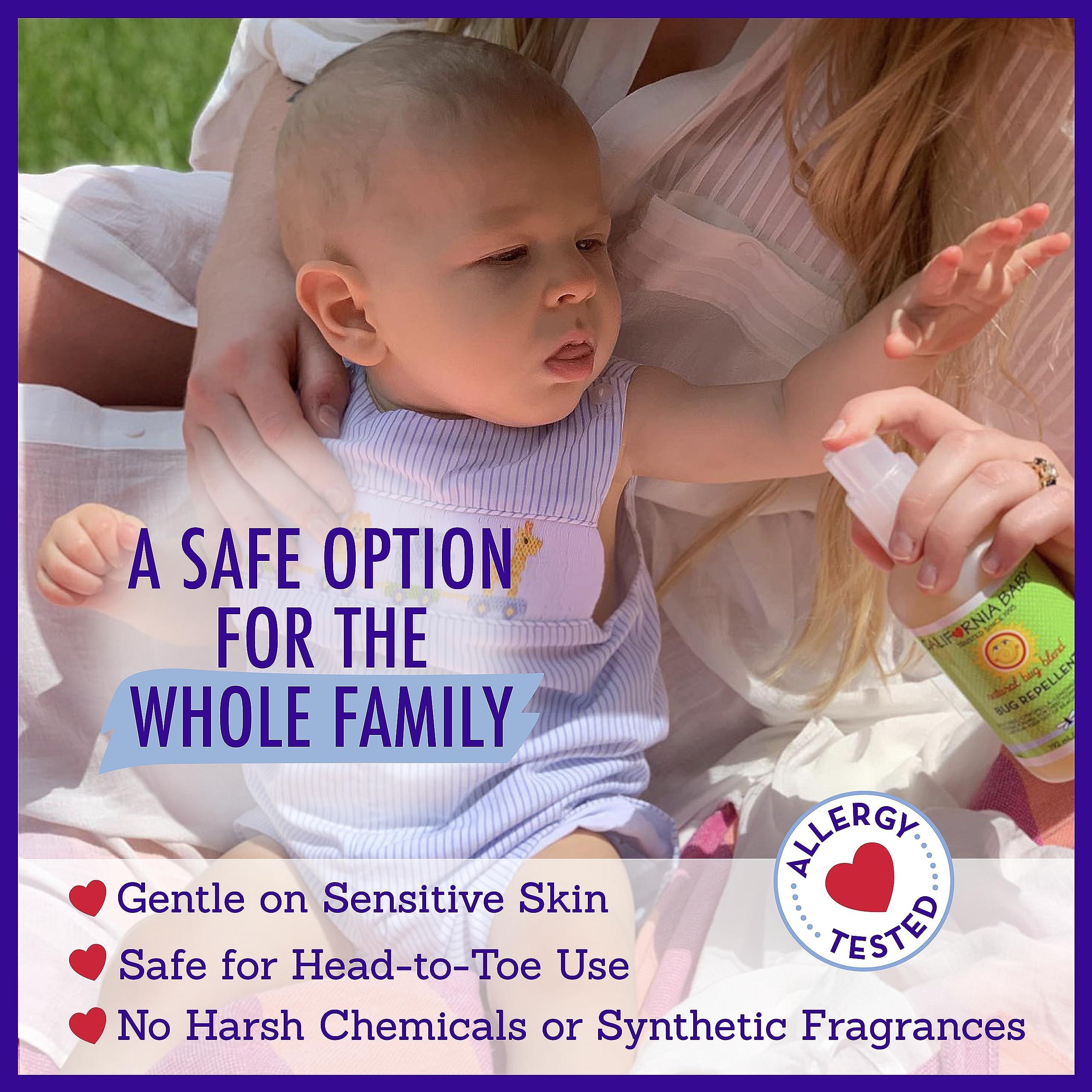 California Baby Natural Bug Repellent Spray | Citronella Bug Spray | DEET-Free | Repels Mosquitoes + Bugs | Allergy Friendly | Great Smell | Baby & Adult Insect Repellent Spray | 59 mL / 2 oz. - Image 5