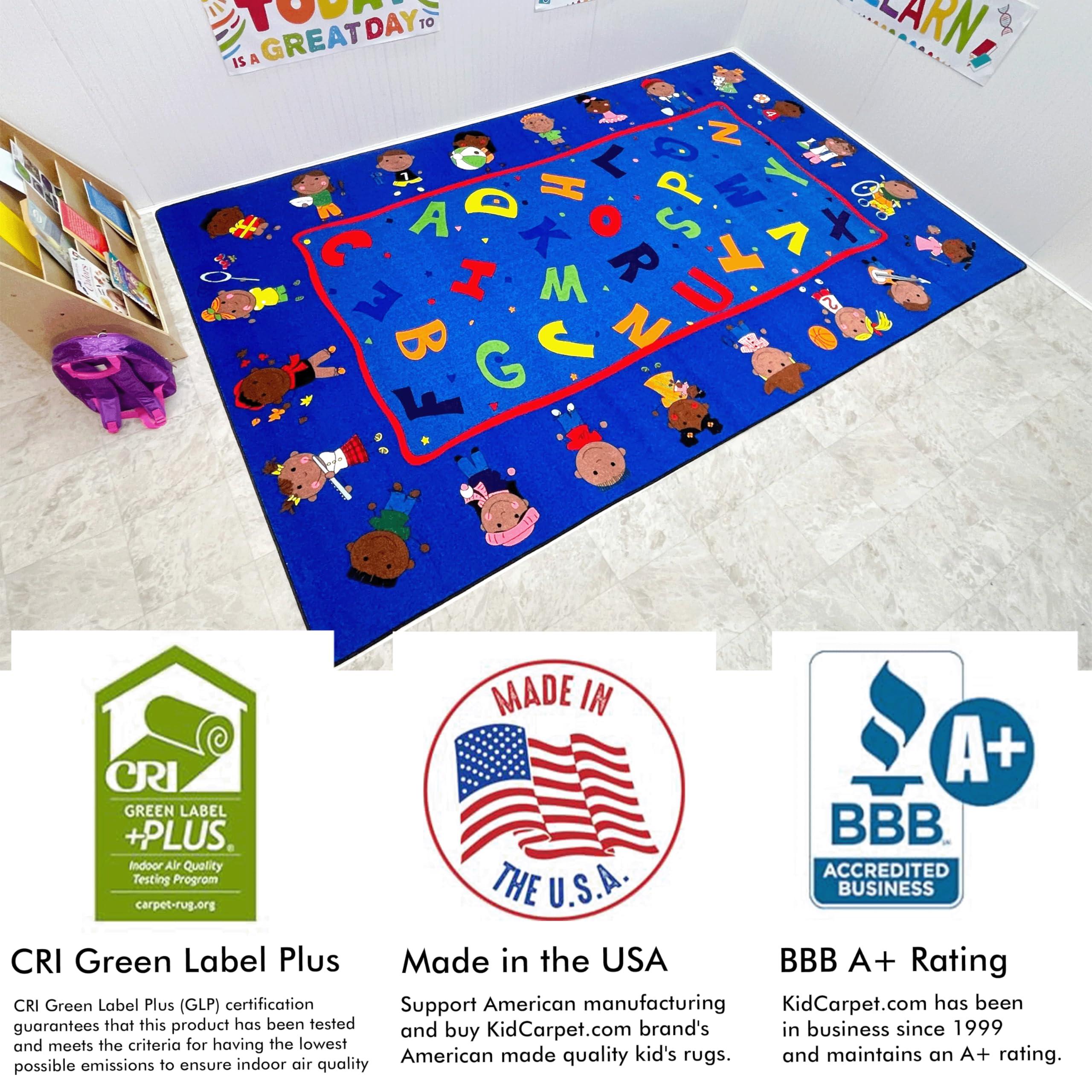 KidCarpet.com Friends Together Friendship Classroom Rug, 7'6" x 12' Rectangle - Image 4
