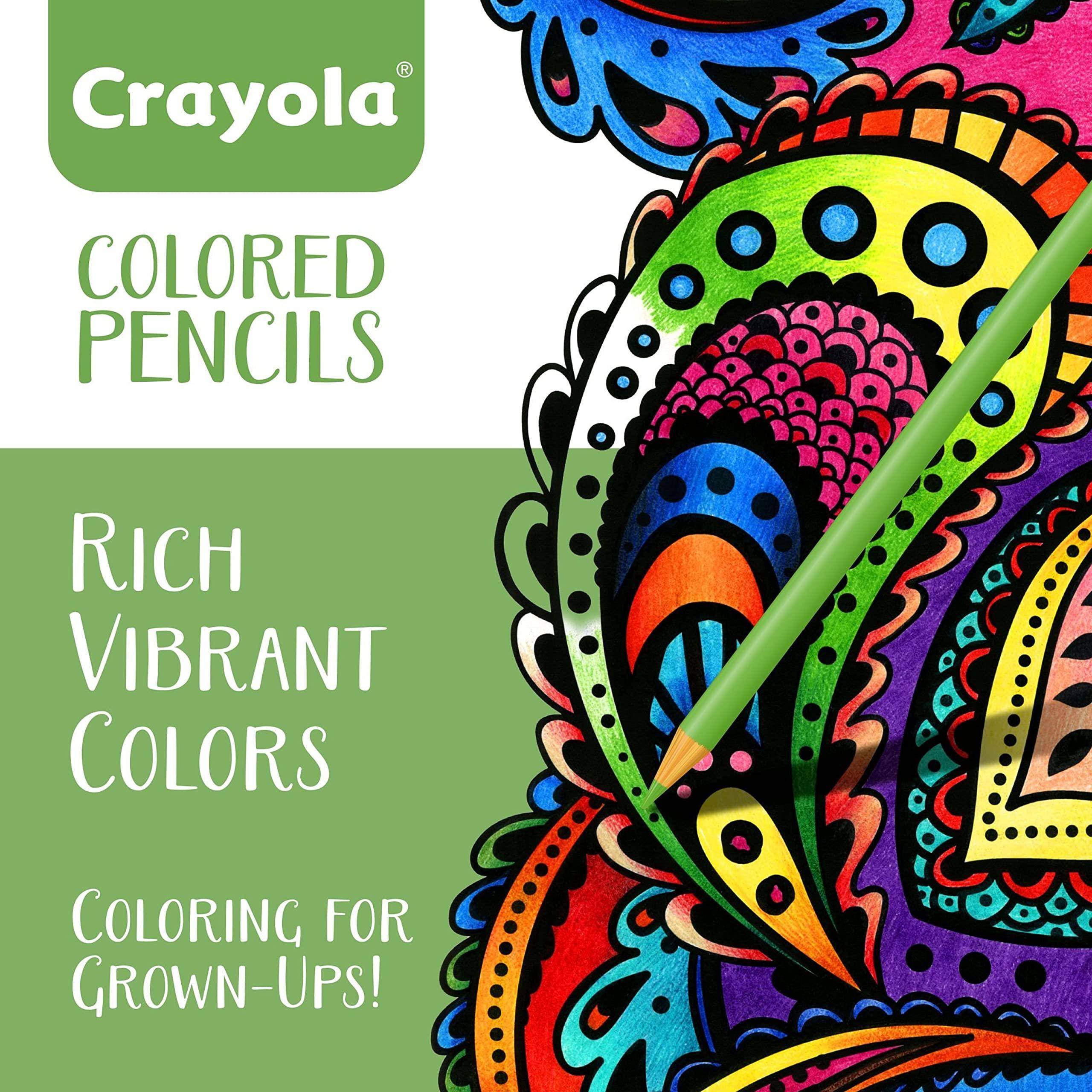 Crayola Colored Pencils For Adults (50ct), Colored Pencil Set for Adult Coloring Books, Coloring Set, Gift for Teens & Adults [Amazon Exclusive] - Image 2