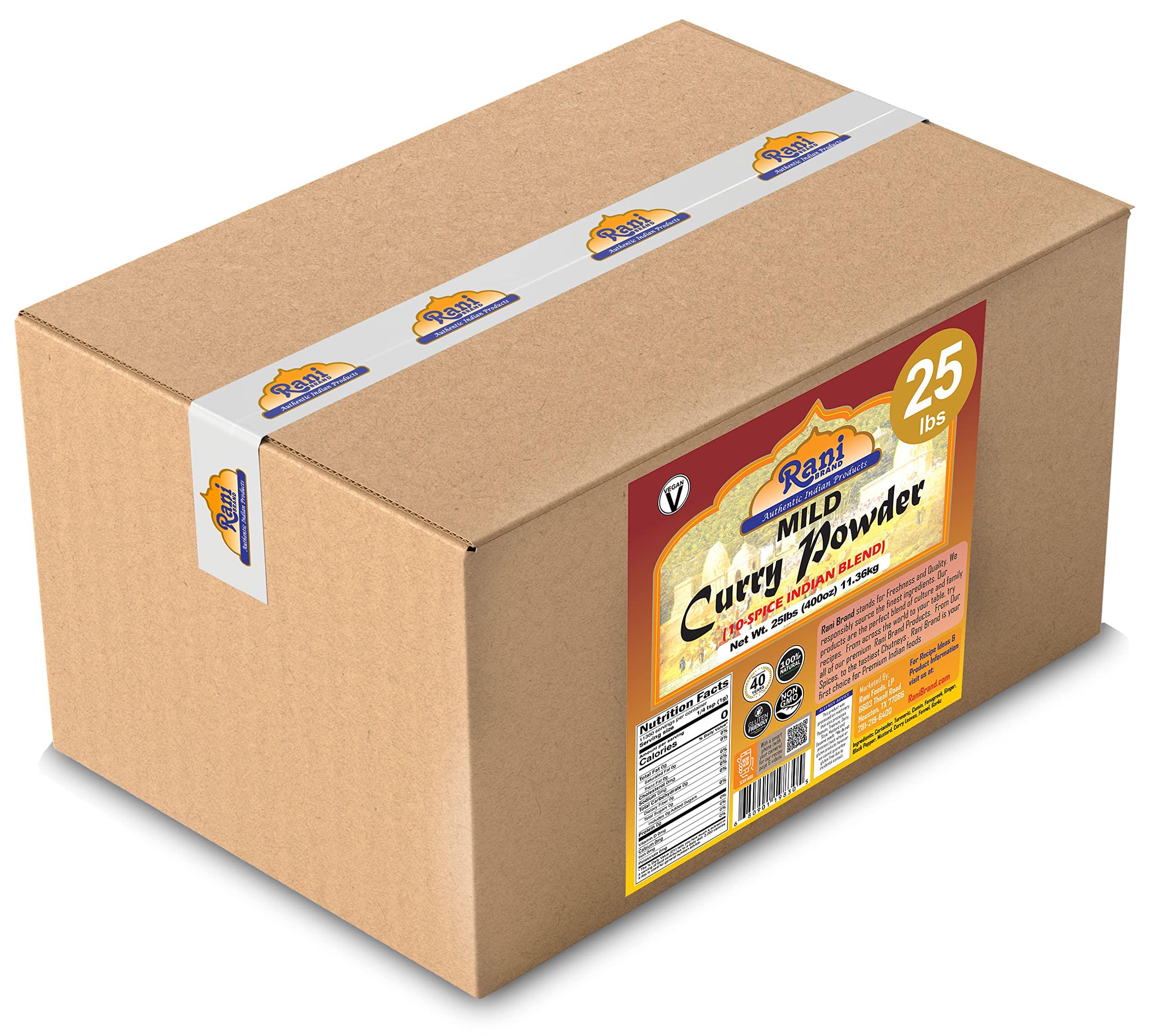 Rani Curry Powder Mild (10-Spice Authentic Indian Blend) 400oz (25lbs) 11.36kg Bulk Box ~ All Natural | Salt-Free | NO Chili or Peppers | Vegan | No Colors | Gluten Friendly | NON-GMO | Indian Origin - Image 7