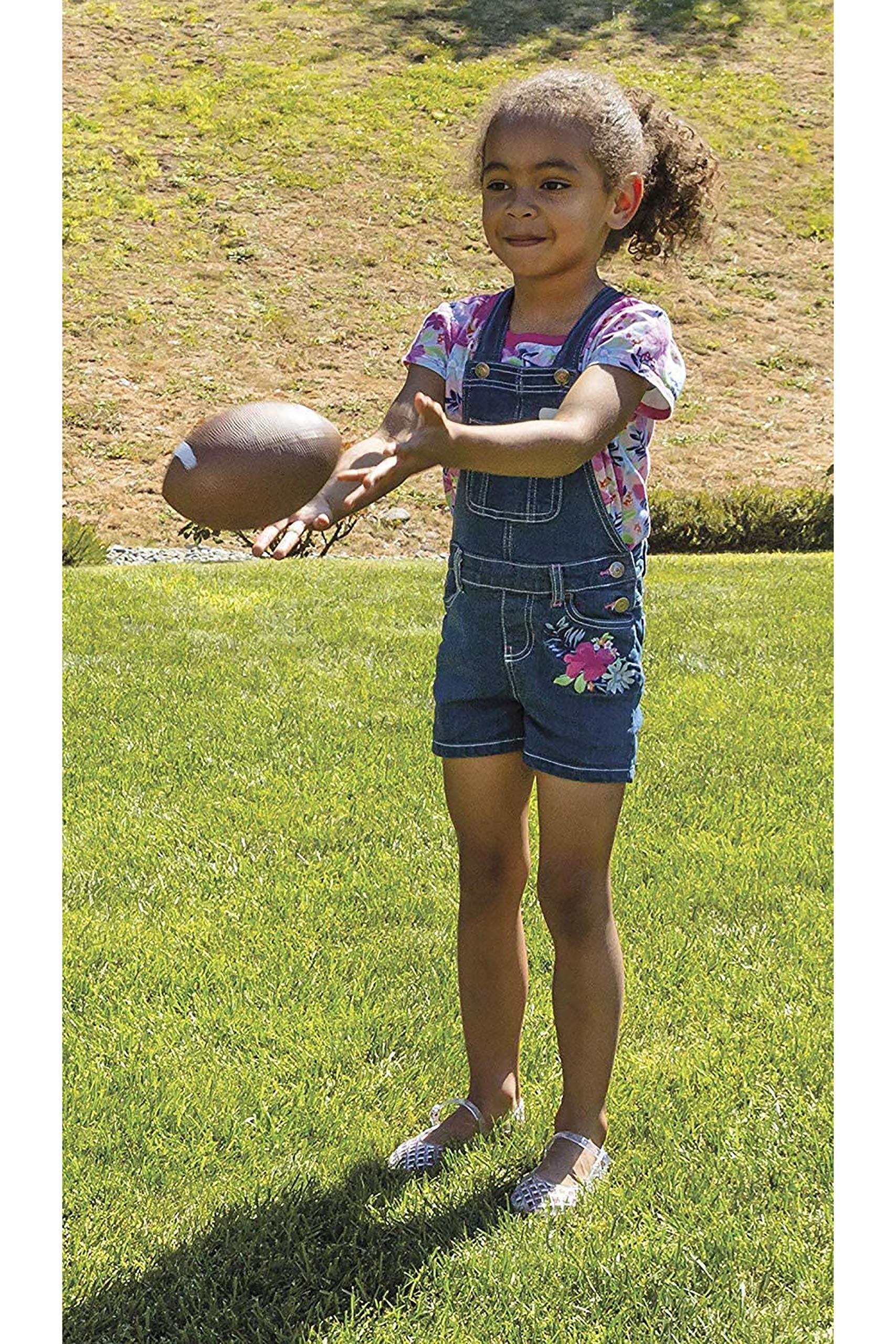 Toysmith Get Outside GO! Pro-Ball Set, Pack of 3 (5-inch soccer ball,6.5-inch football and 5-inch basketball) (2709) - Image 2