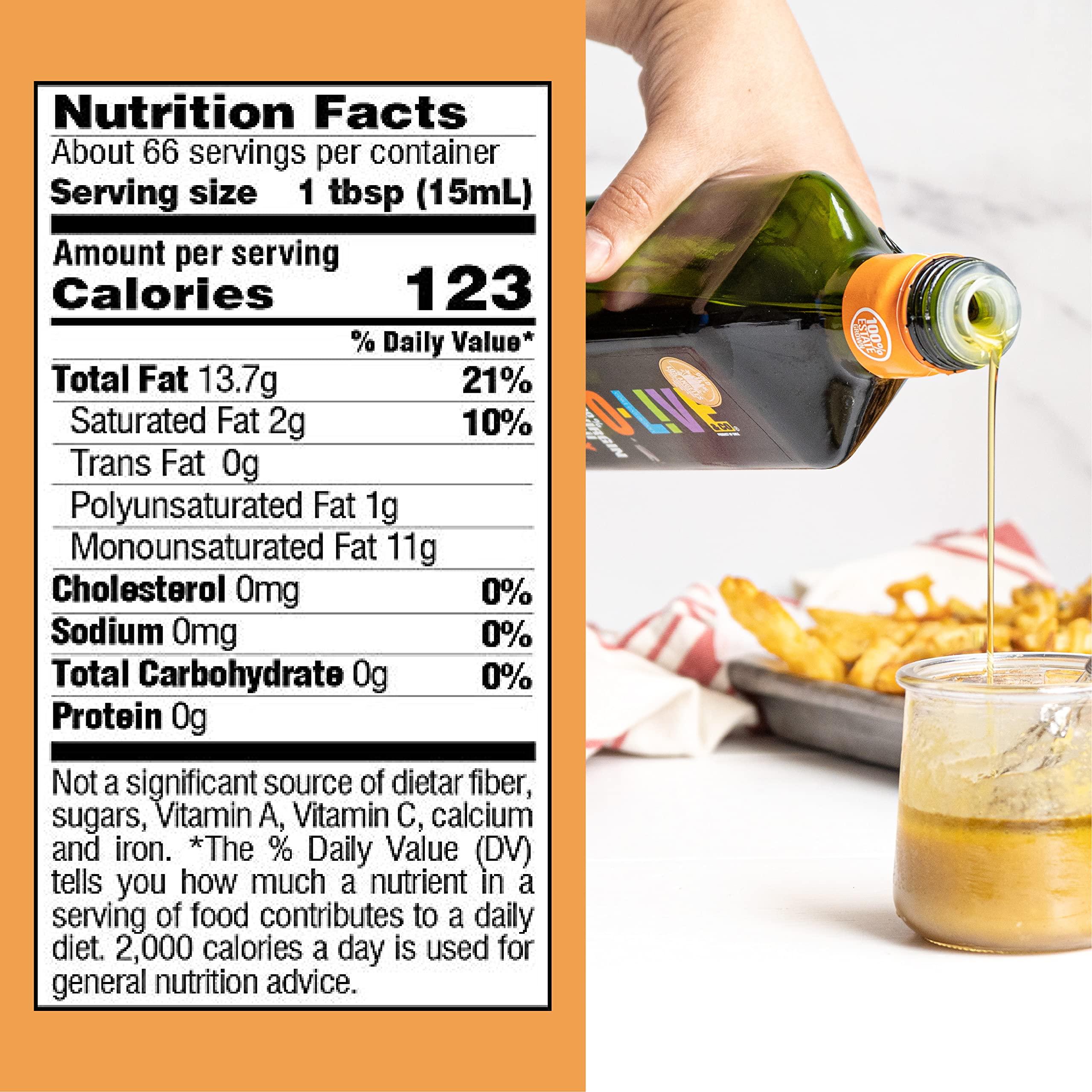 O-Live & Co. - Extra Virgin Olive Oil - Bulk - Smooth Mild and Fruity Flavor - First Cold Pressed - Estate Grown and Bottled - Perfect for Salad Dressings, Marinades, Sauteing, Stir Frying, & Baking - NON-GMO - Kosher - Gluten Free - (5L) 169 Fl Oz - Image 2