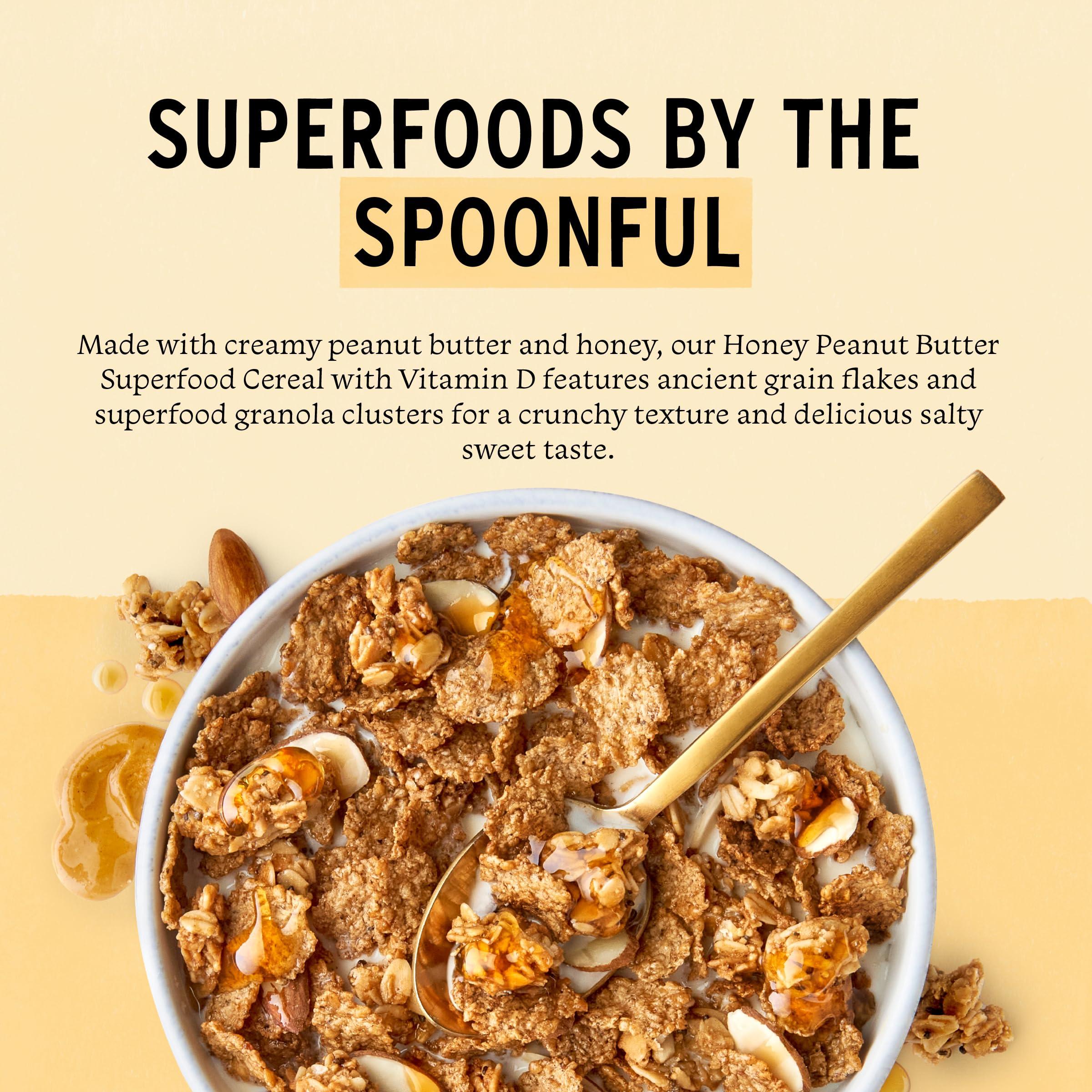 Purely Elizabeth, Honey Peanut Butter, Superfood Cereal with Vitamin D (1 Box, 11oz), 6g Fiber - Image 3