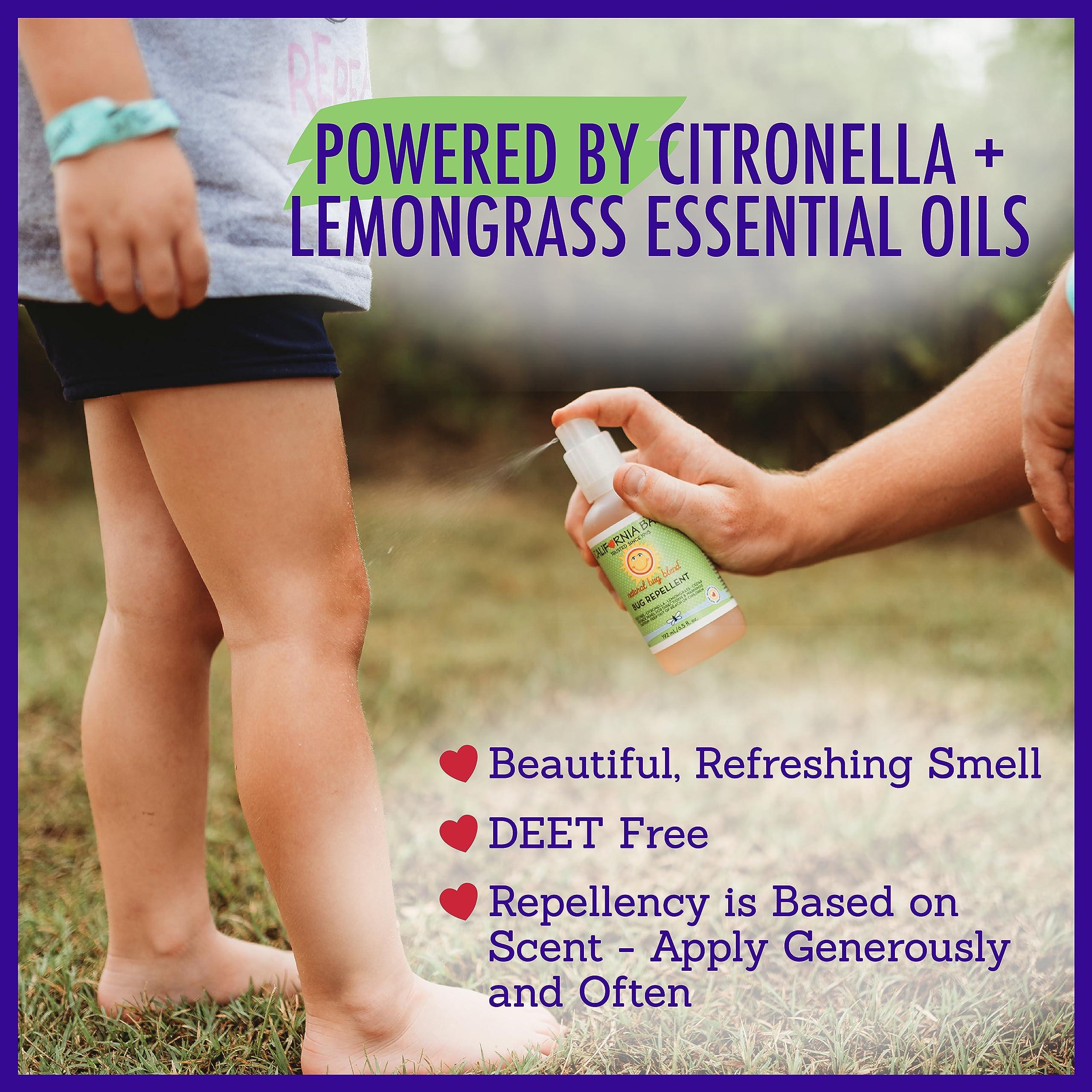 California Baby Natural Bug Repellent Spray | Citronella Bug Spray | DEET-Free | Repels Mosquitoes + Bugs | Allergy Friendly | Great Smell | Baby & Adult Insect Repellent Spray | 59 mL / 2 oz. - Image 6