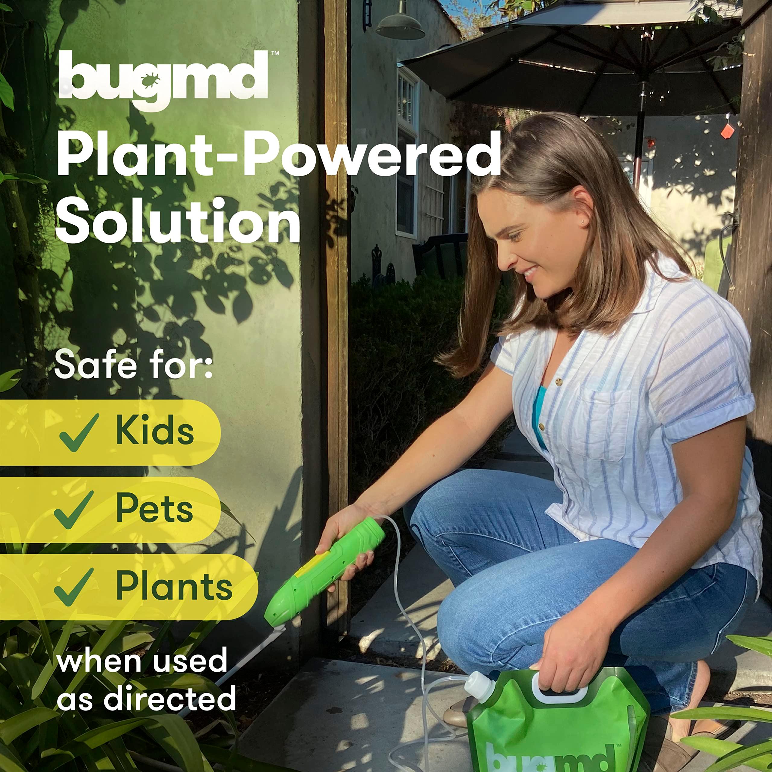 BugMD Blaster Kit - 3 Pack Pest Control Essential Oil Concentrates 3.7 oz and 1 Pest Blaster - Plant-Powered Bug Spray for Home, Insect Killer, Ant Killer for House, Flea Spray for Home, Roach Spray - Image 2