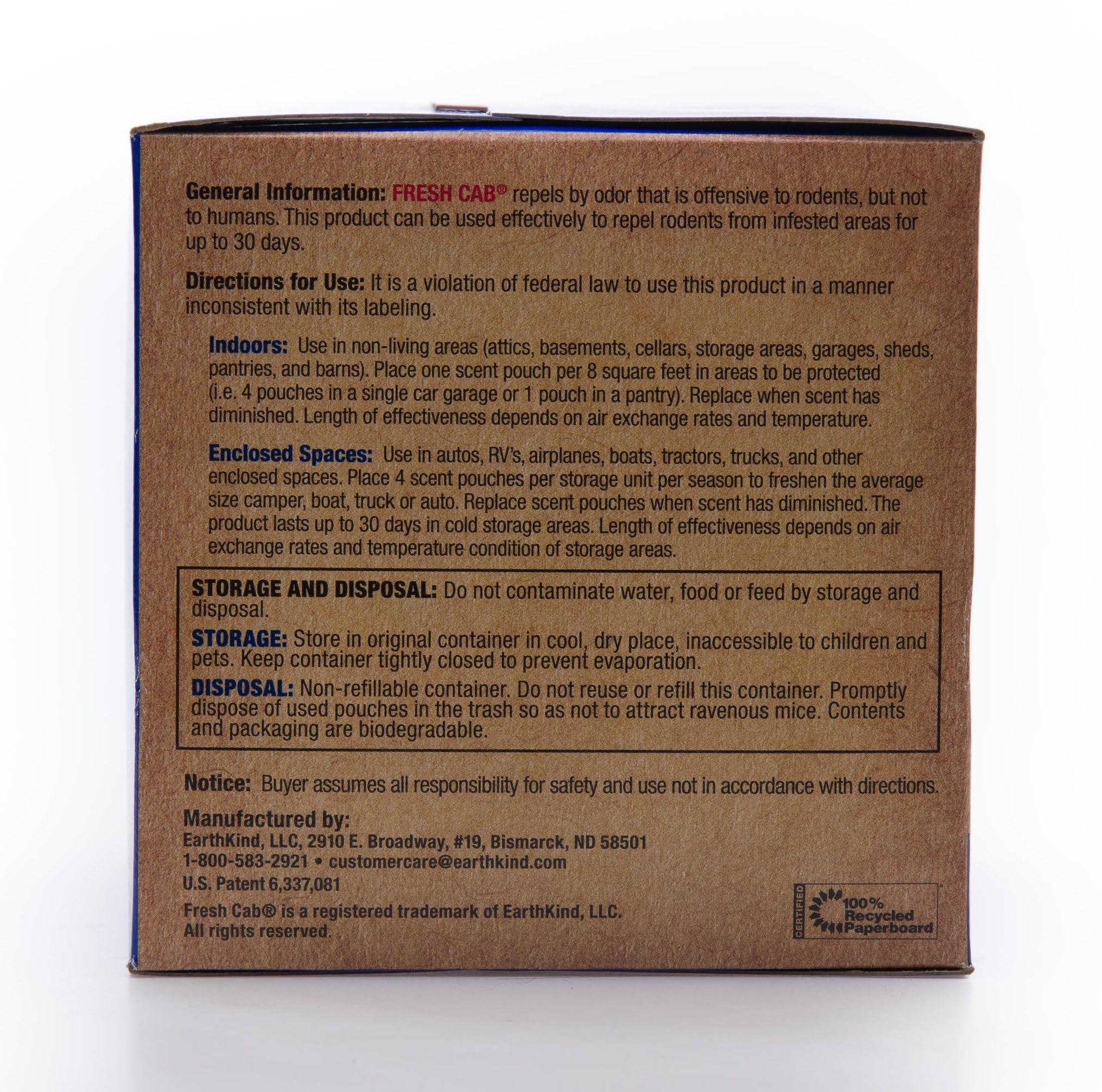 Fresh Cab Botanical Rodent Repellent - Environmentally Friendly, Keeps Mice Out, 12 Scent Pouches - Image 8