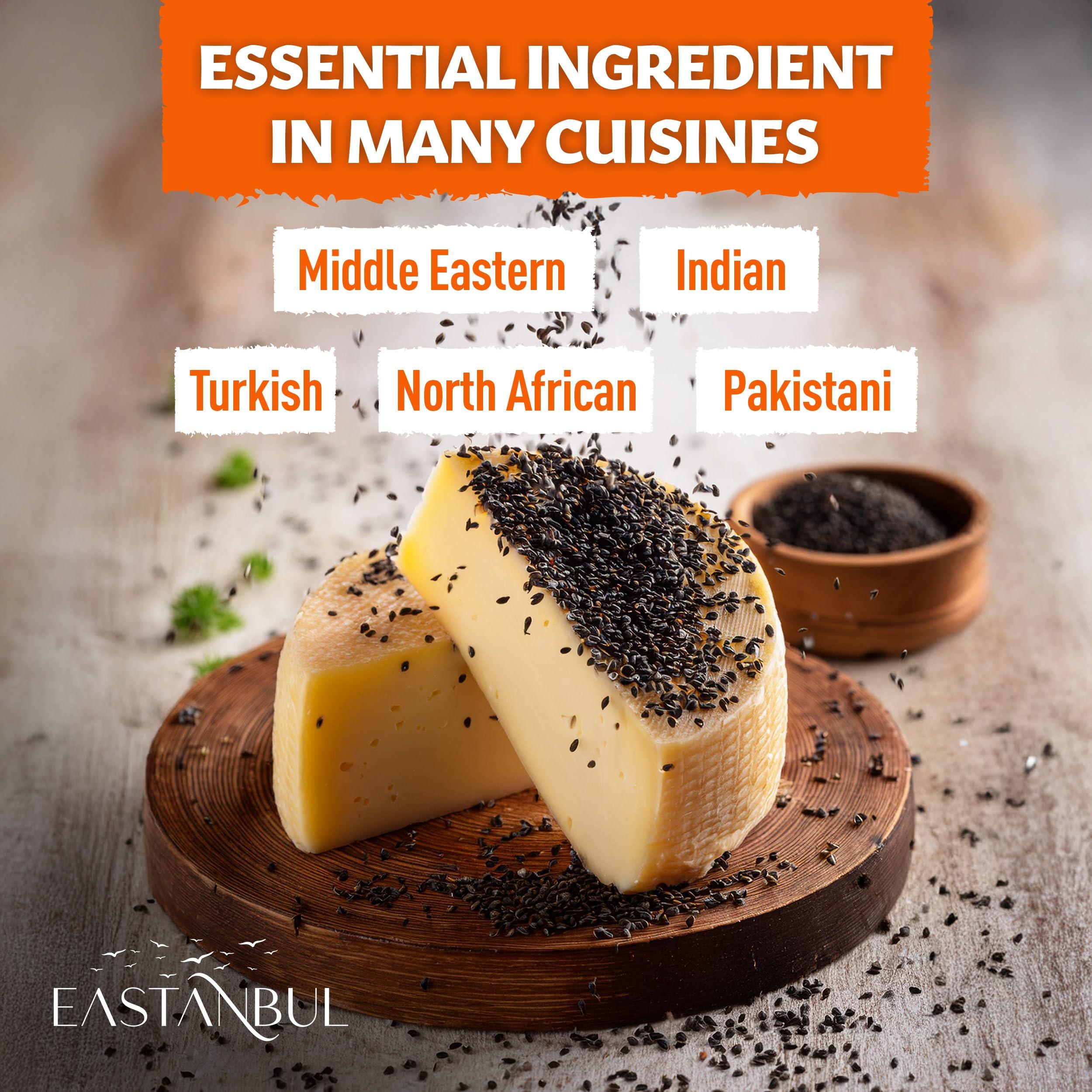 Eastanbul Nigella Seeds, Black Cumin Seed, Whole Black Cumin, Flavorful, Natural AKA Nigella Sativa & Kalonji, Perfect for Cooking and Baking, No Salt, No Preservatives, No Additives, 6.4oz - Image 6