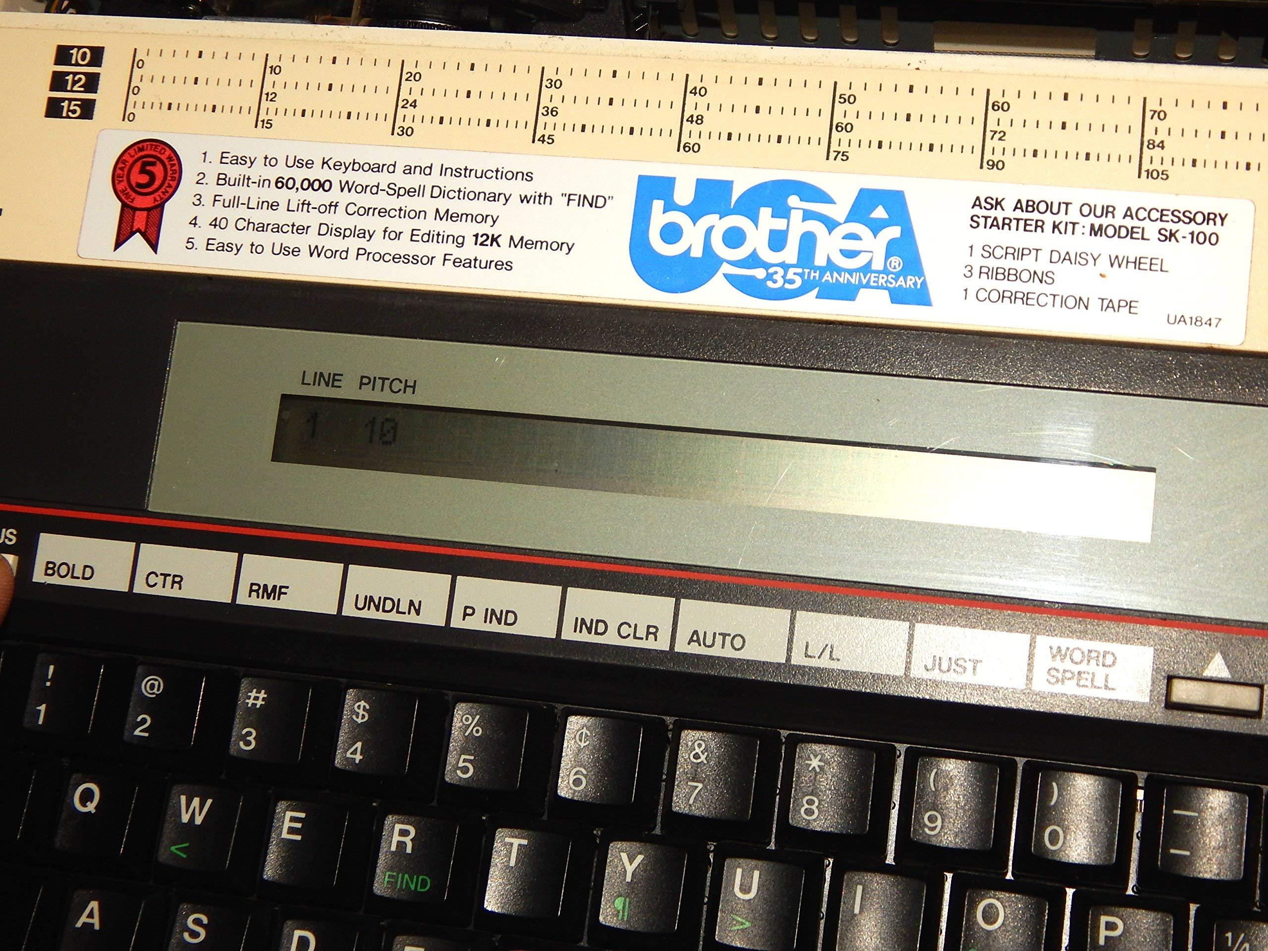 Brother Electric Typewriter Correctronic Word Processing Model 360 LCD Readout Screen and New Cartridge (Renewed) - Image 3