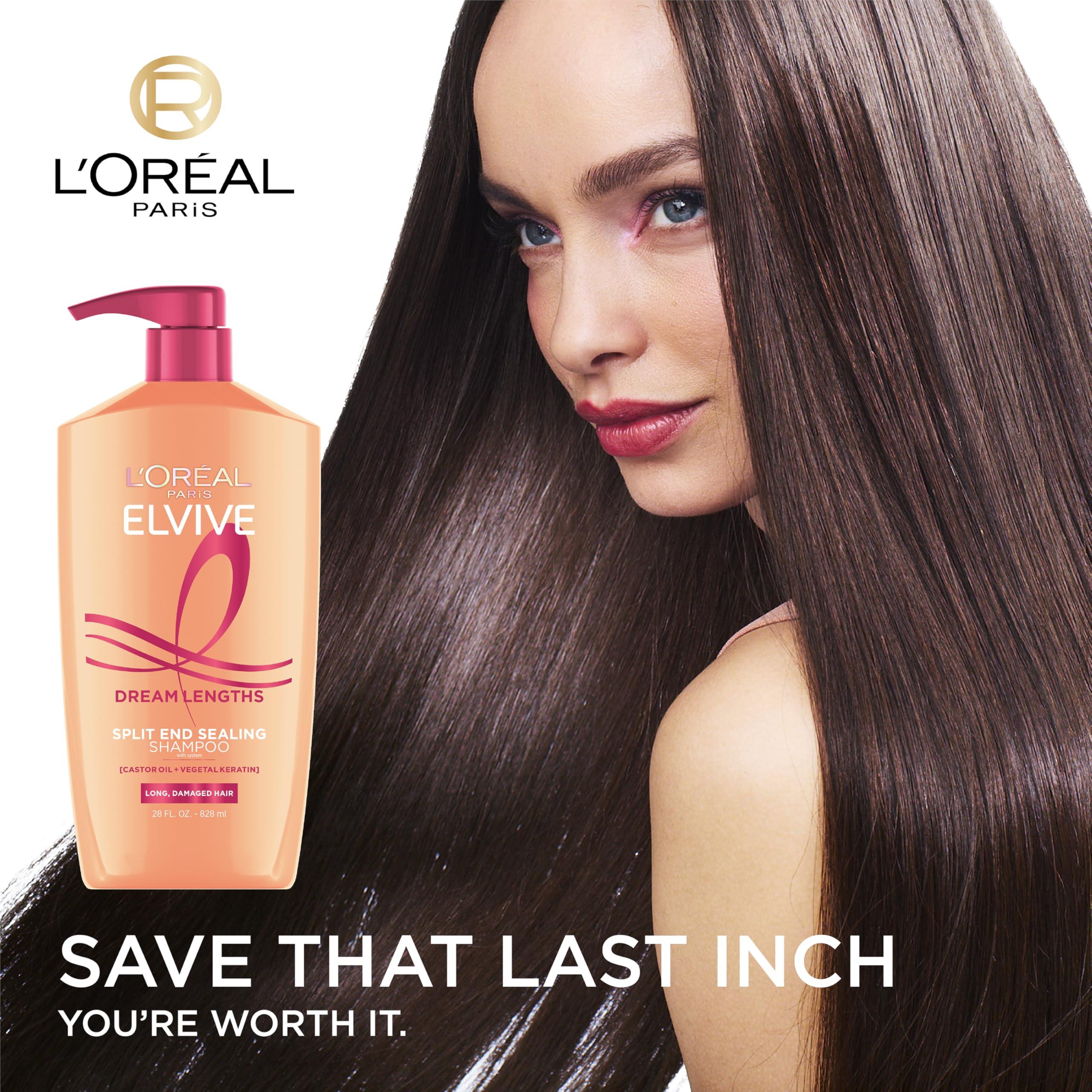 L'Oreal Paris Elvive Dream Lengths Shampoo and Conditioner Kit, Paraben Free, 1 kit - Image 2