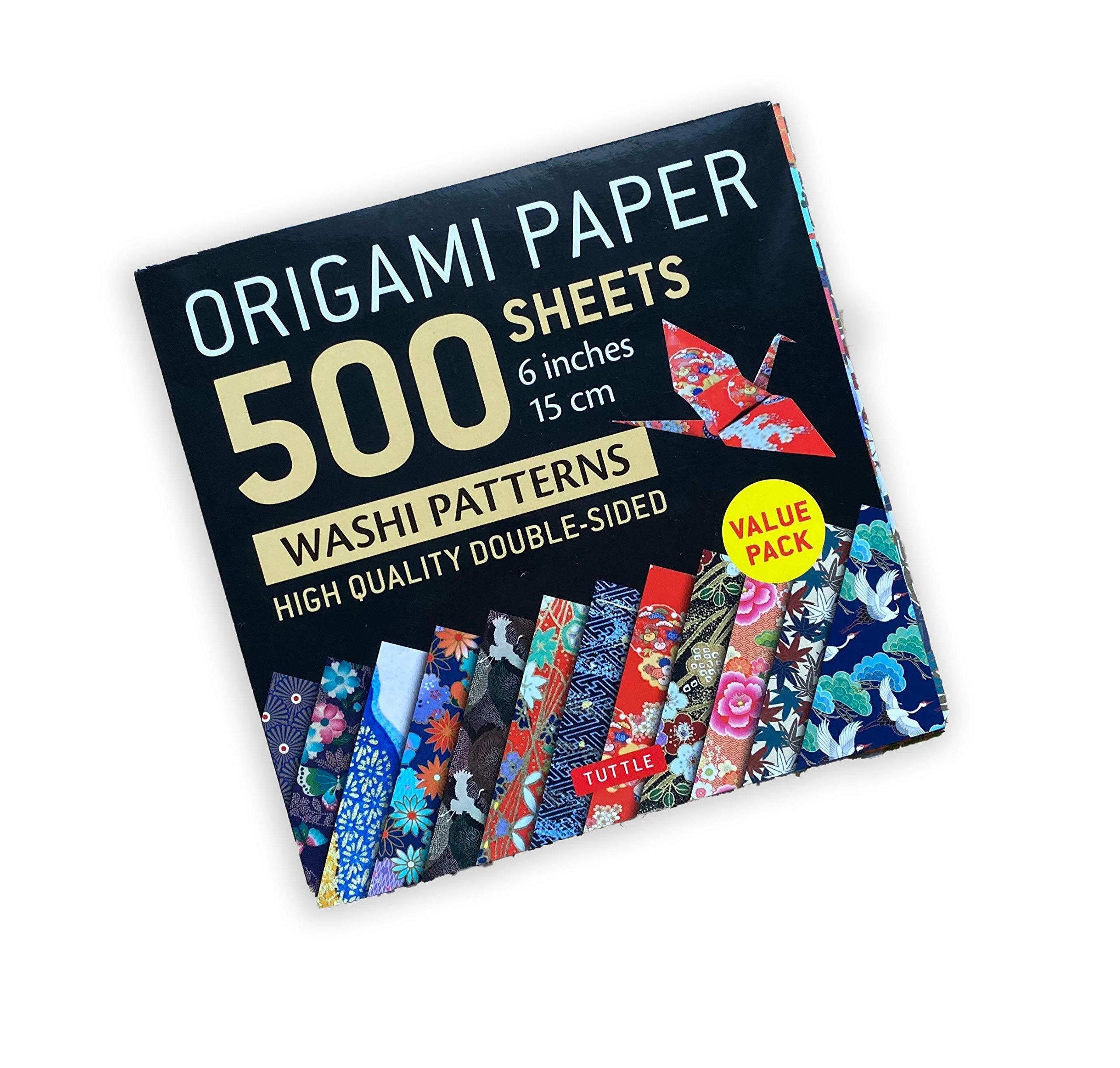 Origami Paper 500 sheets Japanese Washi Patterns 6" (15 cm): Double-Sided Origami Sheets with 12 Different Designs (Instructions for 6 Projects Included) - Image 23