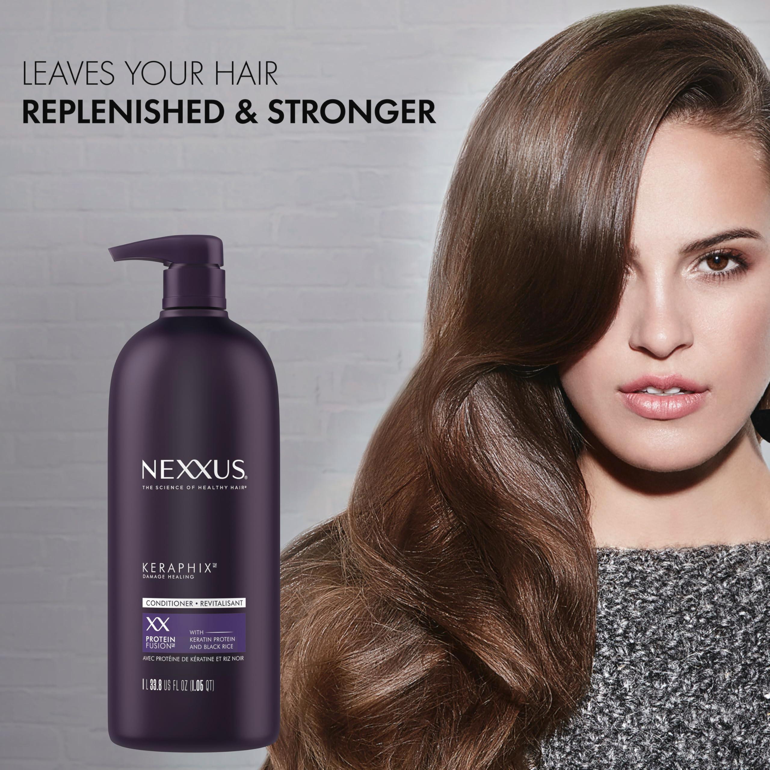 Nexxus Keraphix ProteinFusion Conditioner with Keratin Protein and Black Rice Conditioner for Damaged Hair 33.8 oz - Image 3