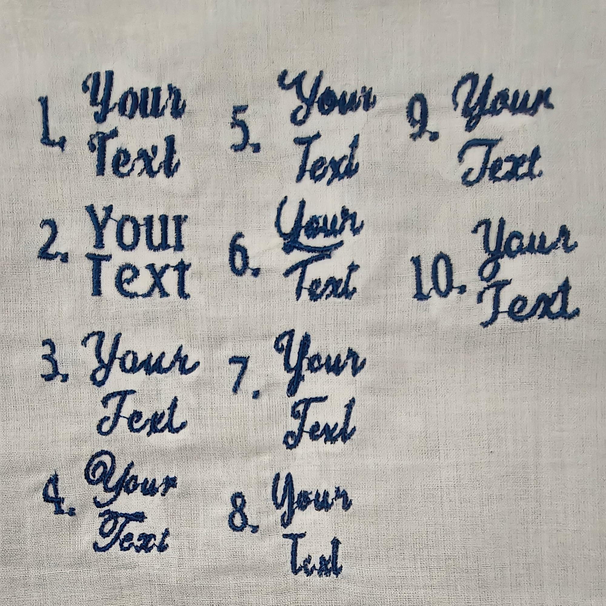 Custom Handkerchief For Men, Personalized Embroidered White Soft Cotton Wedding Hand Kerchief Hankie Hanky For Groom Groomsmen Father Dad Women Bride Keepsake Accessories - Image 7