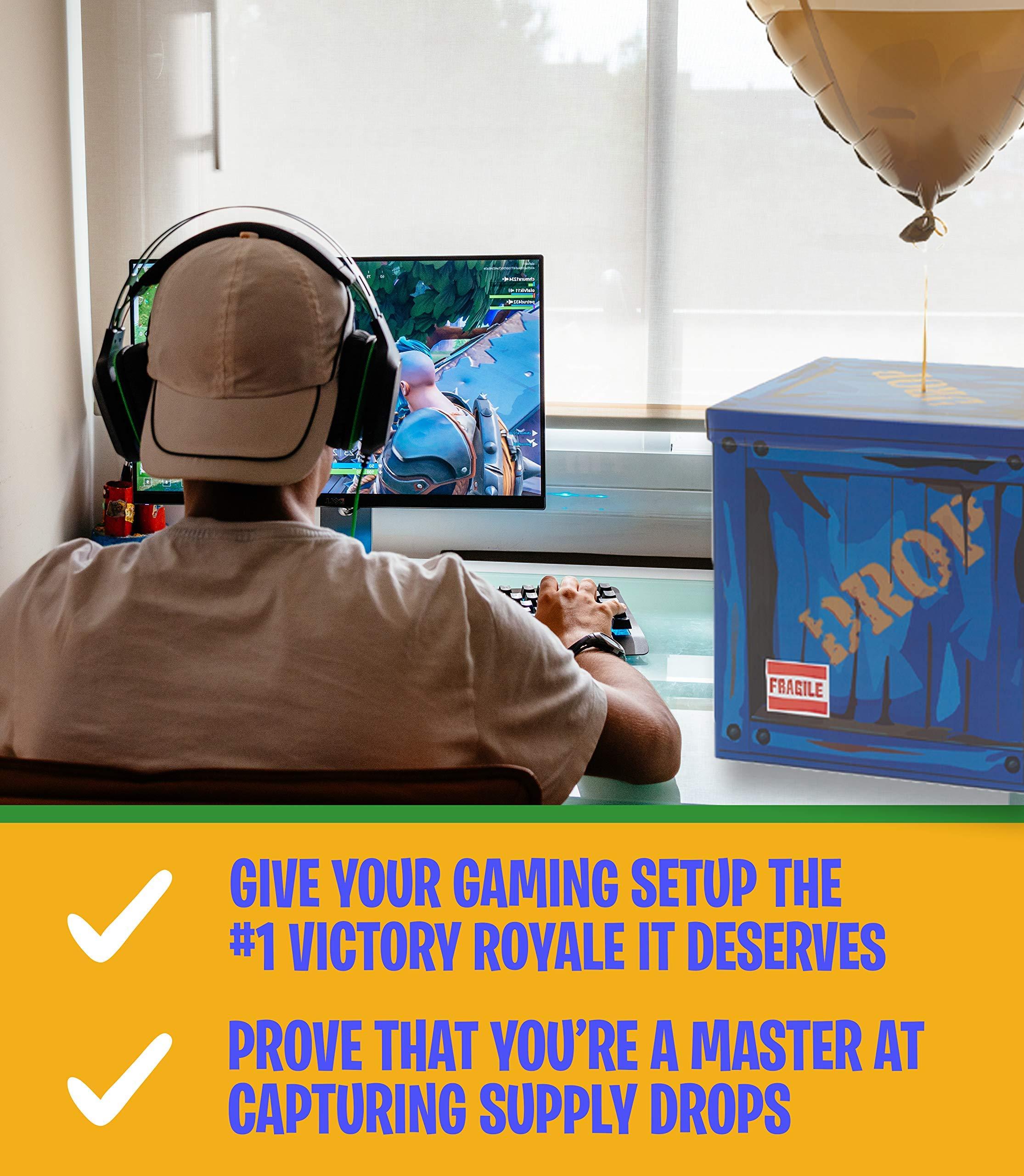 Loot Drop Box – Large 14” x 14” x 14” Cardboard Gift Box for Gamer-Themed Parties & Birthday Decor | Fun Storage or Display Cube for Gaming Fans | Box Only, No Balloon - Image 4