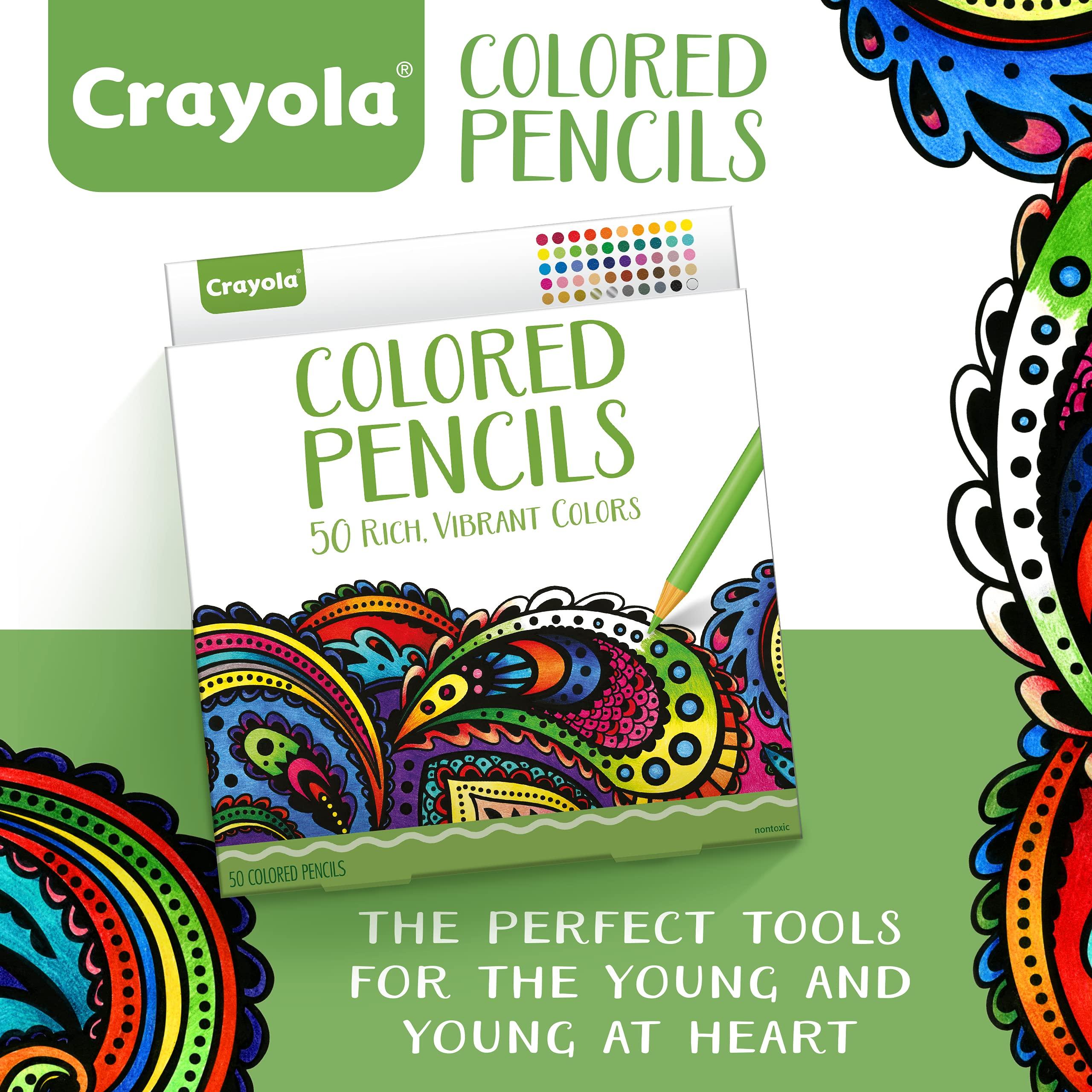 Crayola Colored Pencils For Adults (50ct), Colored Pencil Set for Adult Coloring Books, Coloring Set, Gift for Teens & Adults [Amazon Exclusive] - Image 5