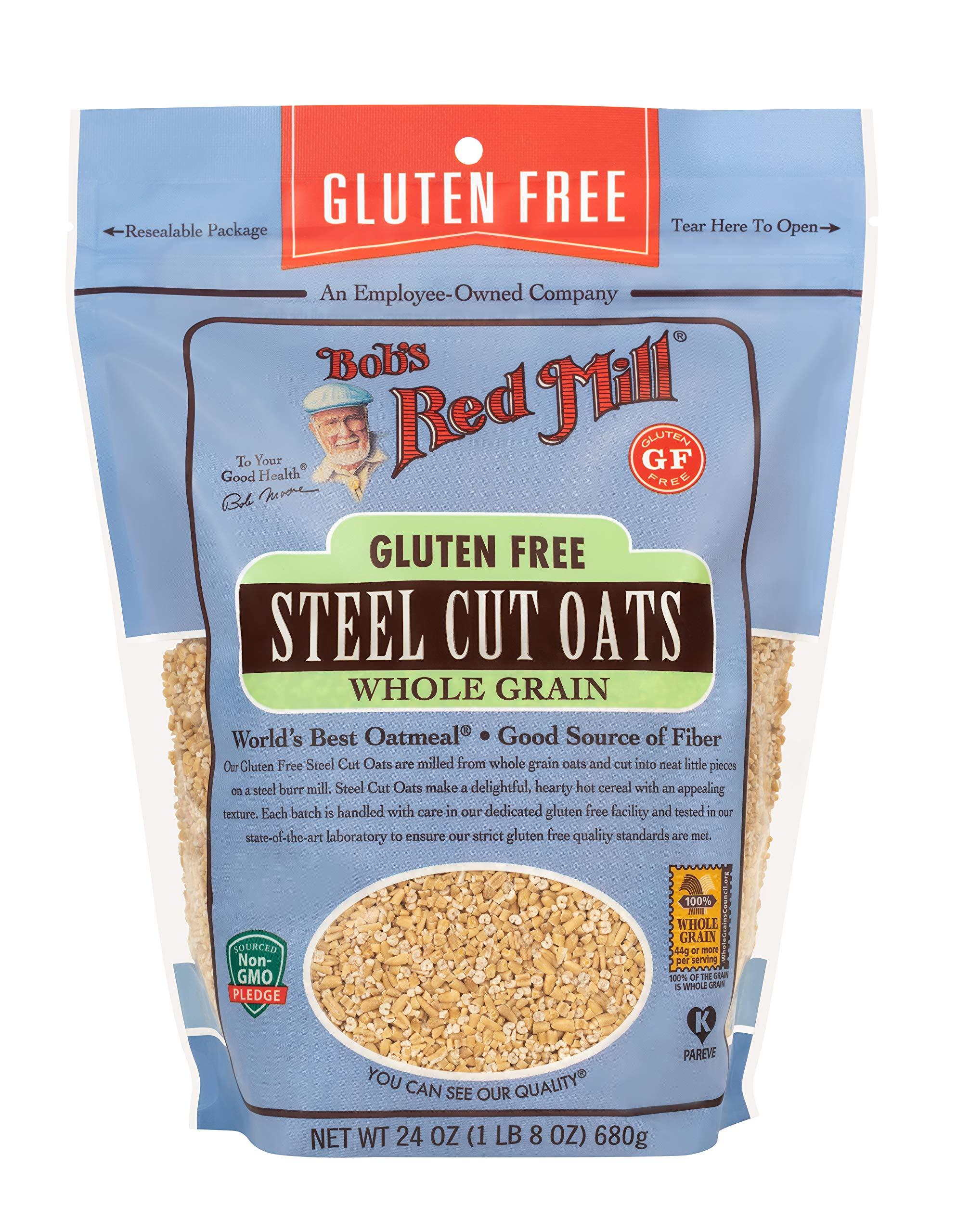Bob's Red Mill, Steel Cut Whole Grain Oats, 24 Oz
