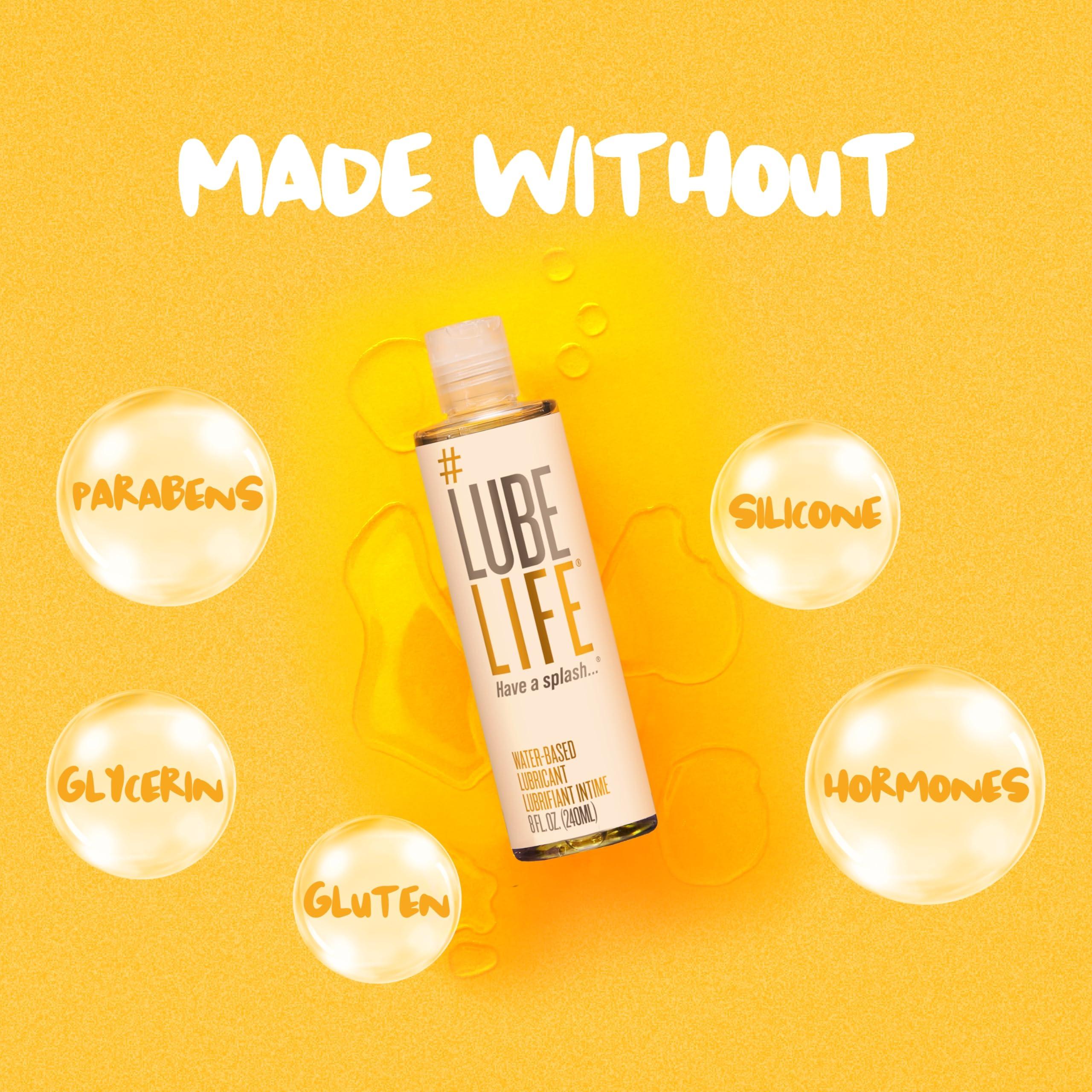 Lube Life Water-Based Personal Lubricant, Lube for Men, Women and Couples, Non-Staining, 8 Fl Oz - Image 3