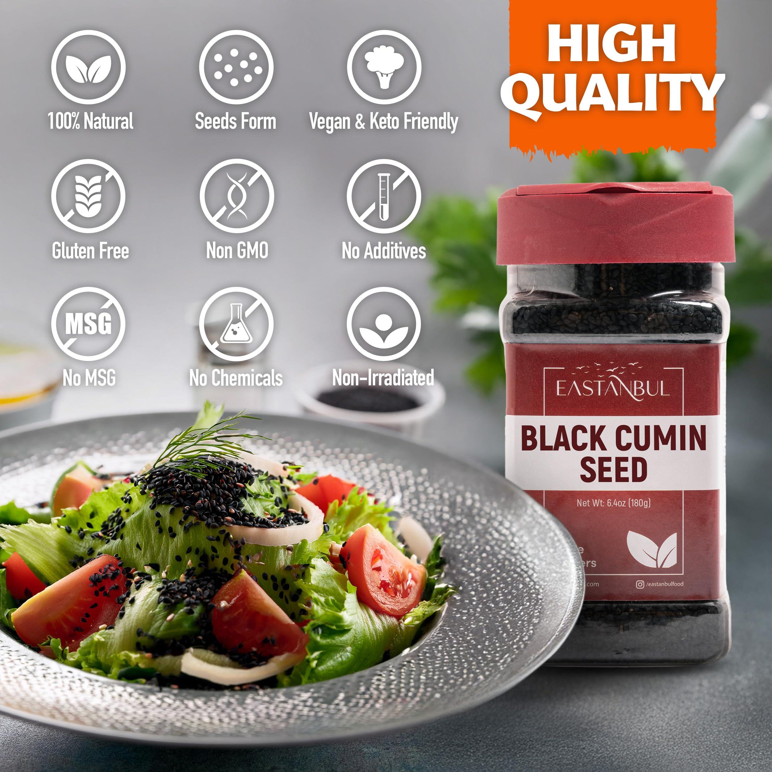 Eastanbul Nigella Seeds, Black Cumin Seed, Whole Black Cumin, Flavorful, Natural AKA Nigella Sativa & Kalonji, Perfect for Cooking and Baking, No Salt, No Preservatives, No Additives, 6.4oz - Image 8