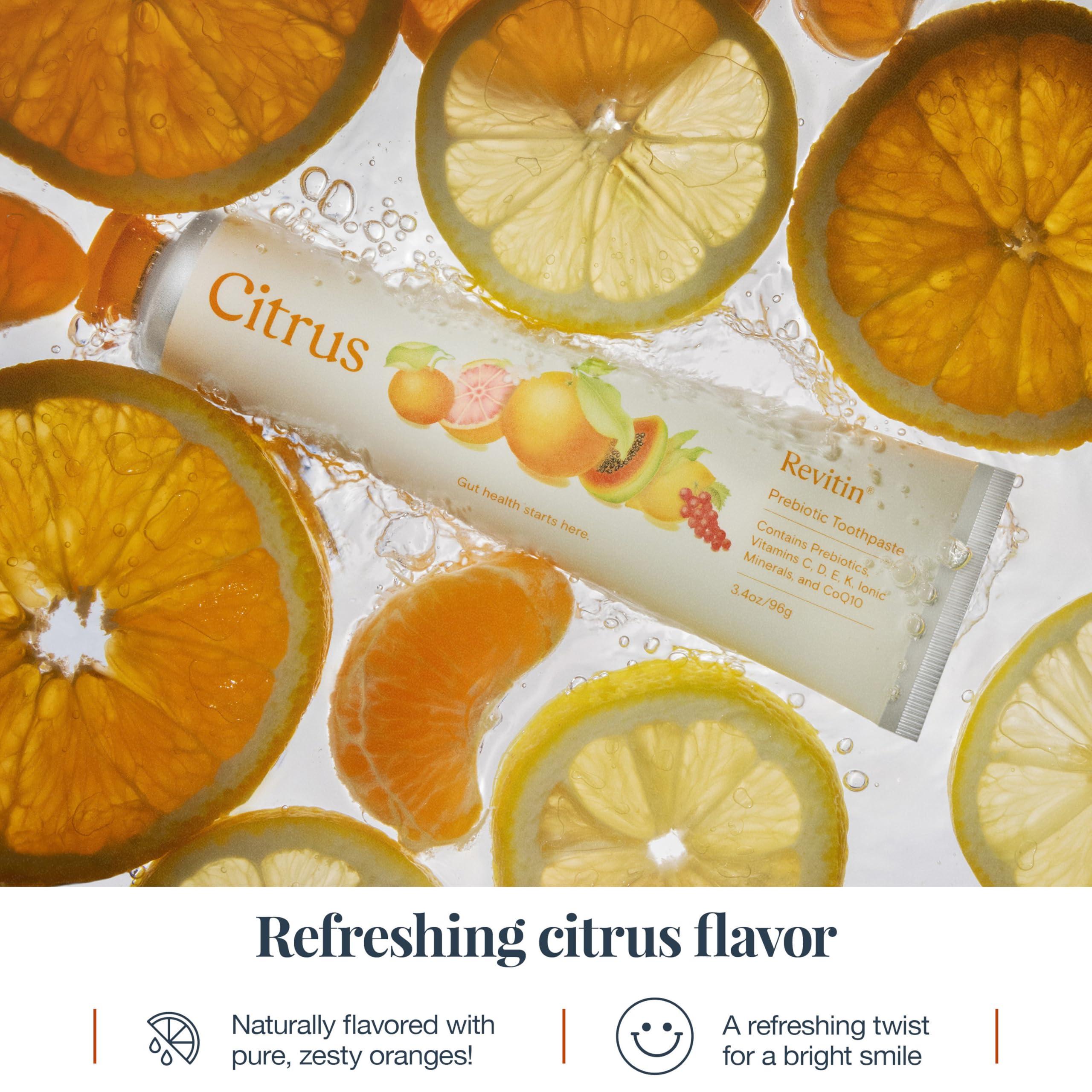 Revitin Toothpaste | Fluoride-Free Prebiotic Citrus Tooth Gel | No SLS, Gluten Free, Dye Free, GMO Free, No Sweeteners | Non-Toxic, Kid Approved - Image 5