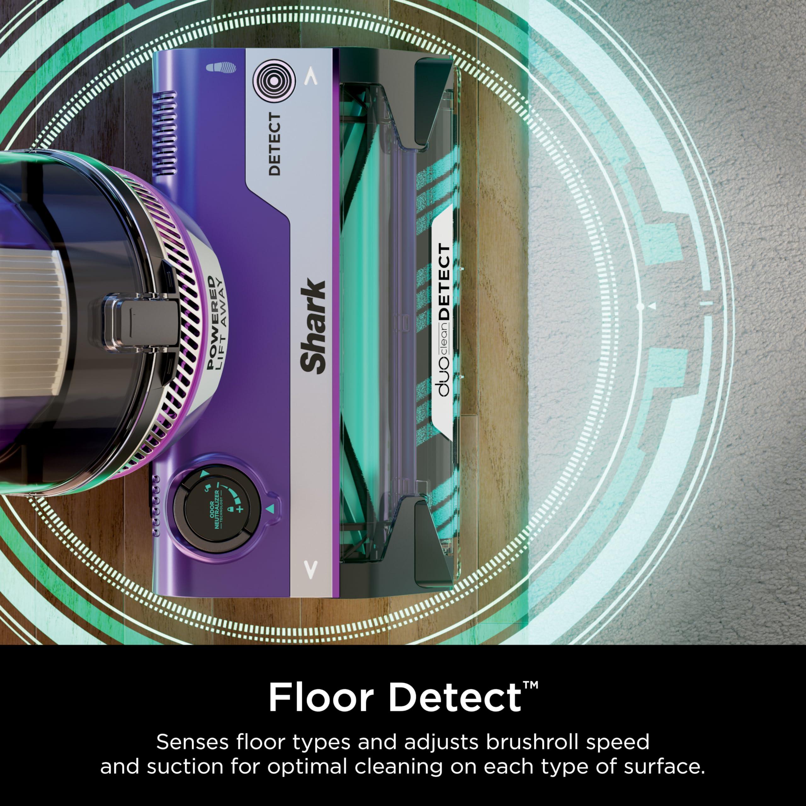 Shark POWERDETECT Upright Vacuum Cleaner with HEPA Filter, Heavy Duty Vacuum with Powerful Suction for Pet Hair Pickup, DuoClean Technology, Powered Lift-Away, Ideal for Carpets & Hardfloors, AZ4002 - Image 4