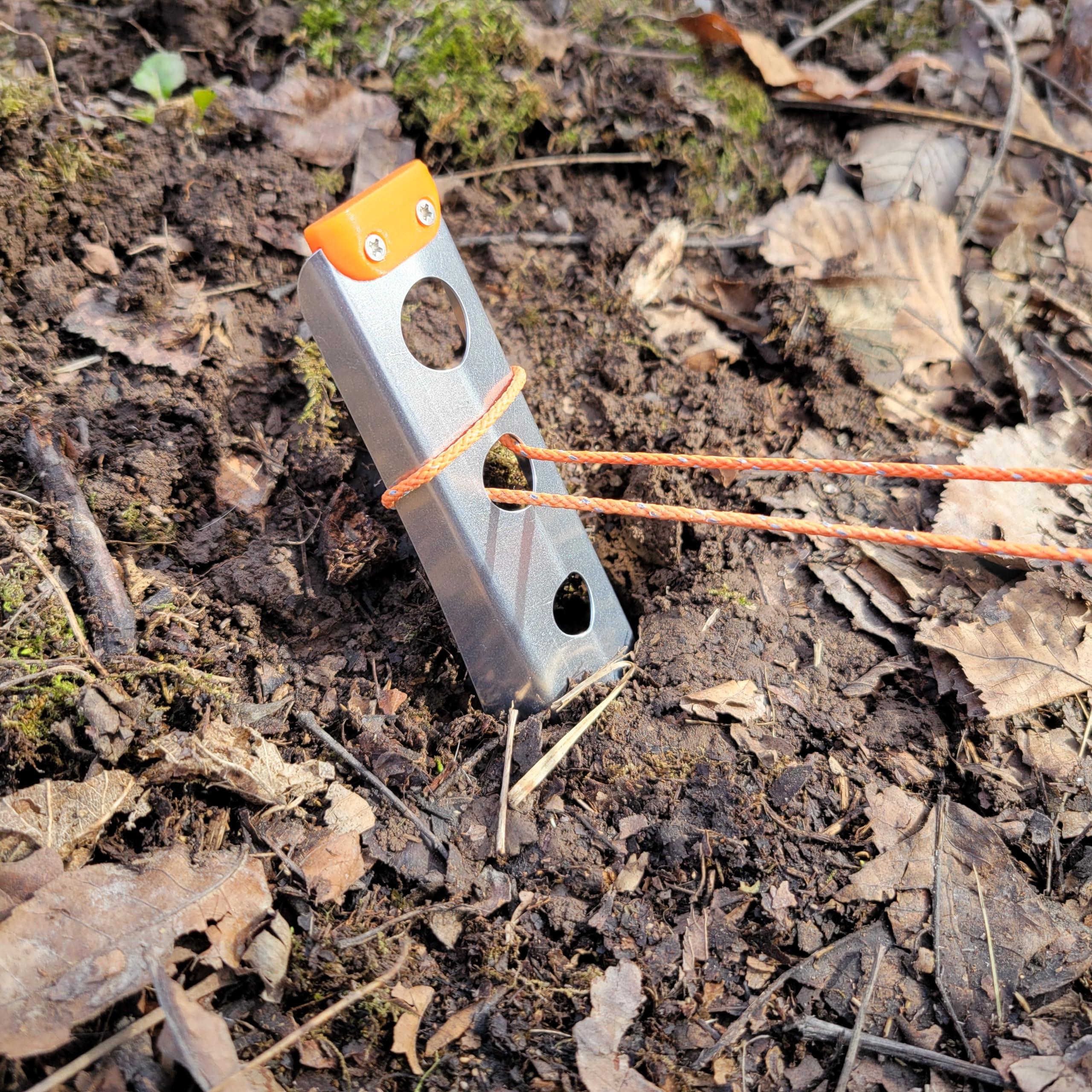 BoglerCo Ultralight Backpacking Trowel, 0.48 oz (13.5g) Orange - Image 6