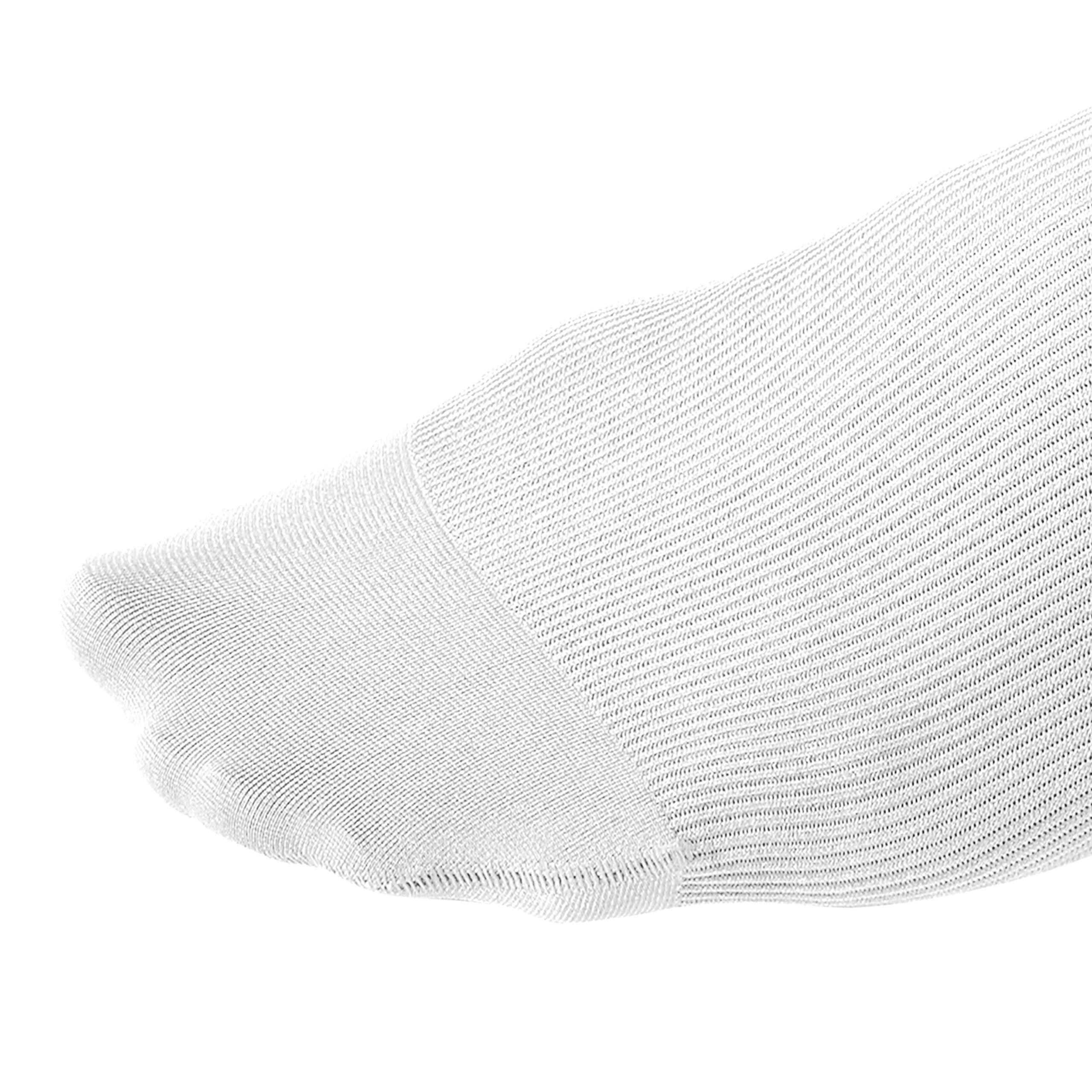 JOBST for men knee high 15-20 mmHg Compression Socks, Closed Toe, Large, White - Image 2