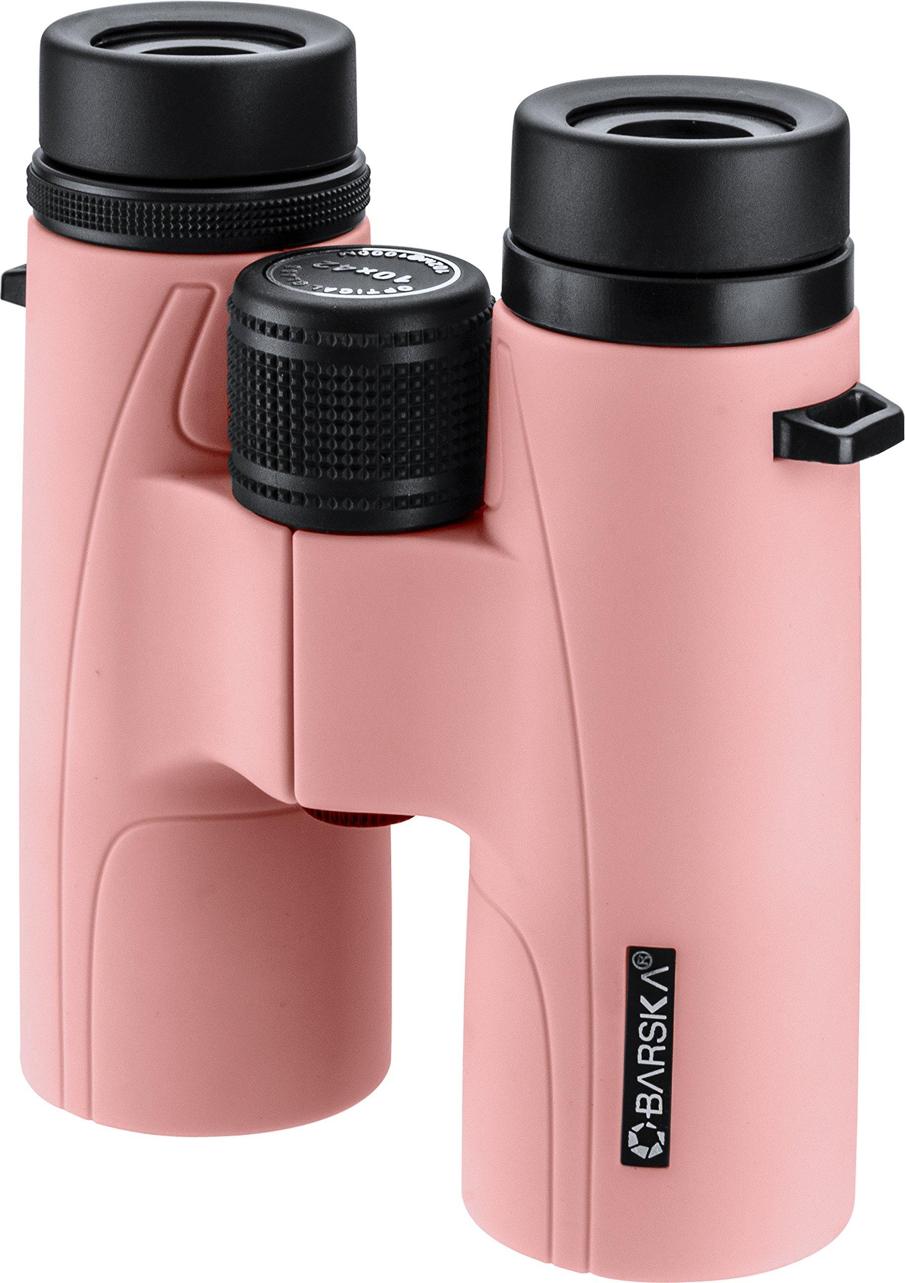 Barska Crush 10x42 Shockproof Lightweight Colorful Binoculars Fully-Multi Coated for Hunting, Hiking, Concerts, Sports with Carrying Case & Neck Strap - Image 5