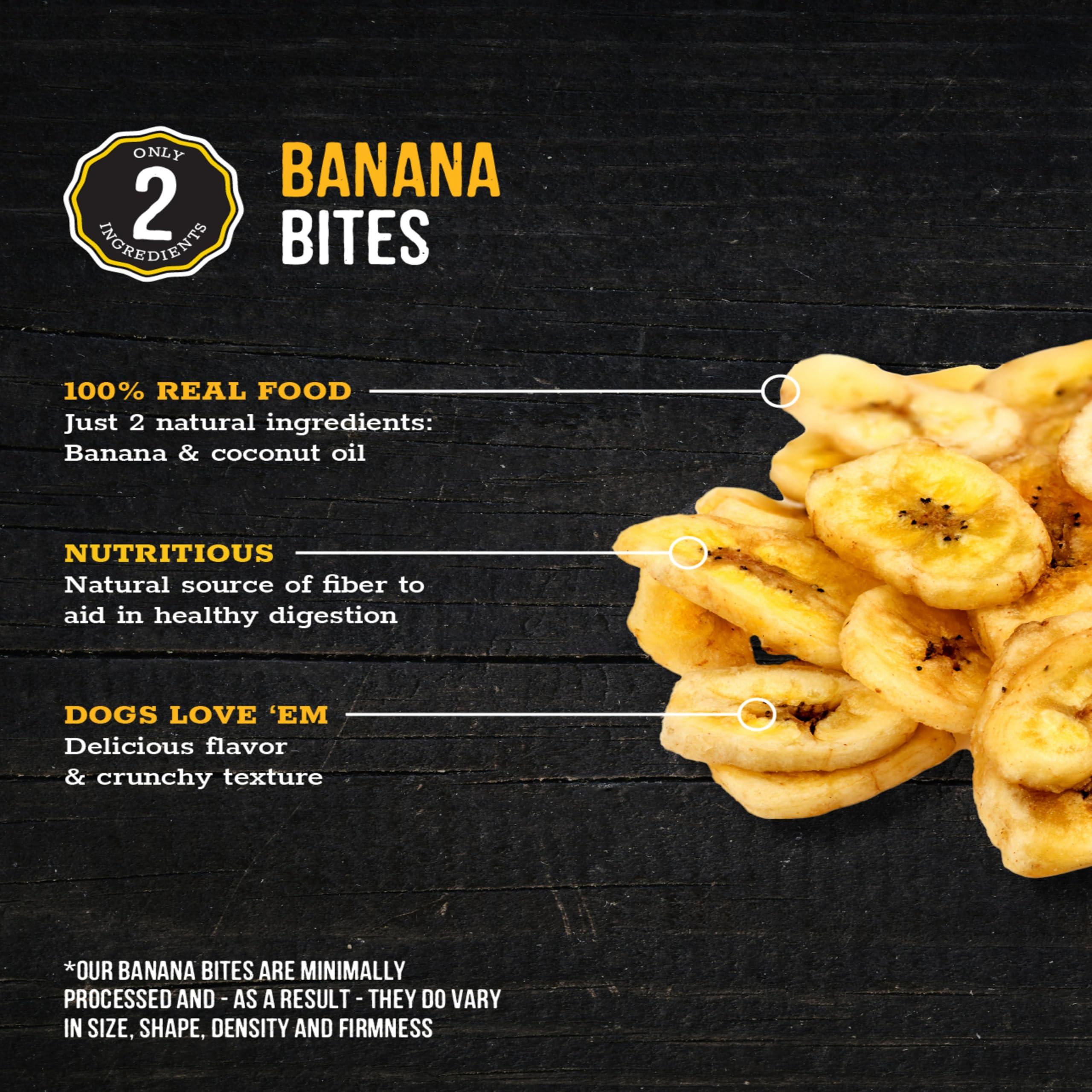 Wholesome Pride Banana Bites Dog Treats, 2 Ingredients – Bananas & Coconut Oil, Grain-Free, 16oz - Image 2