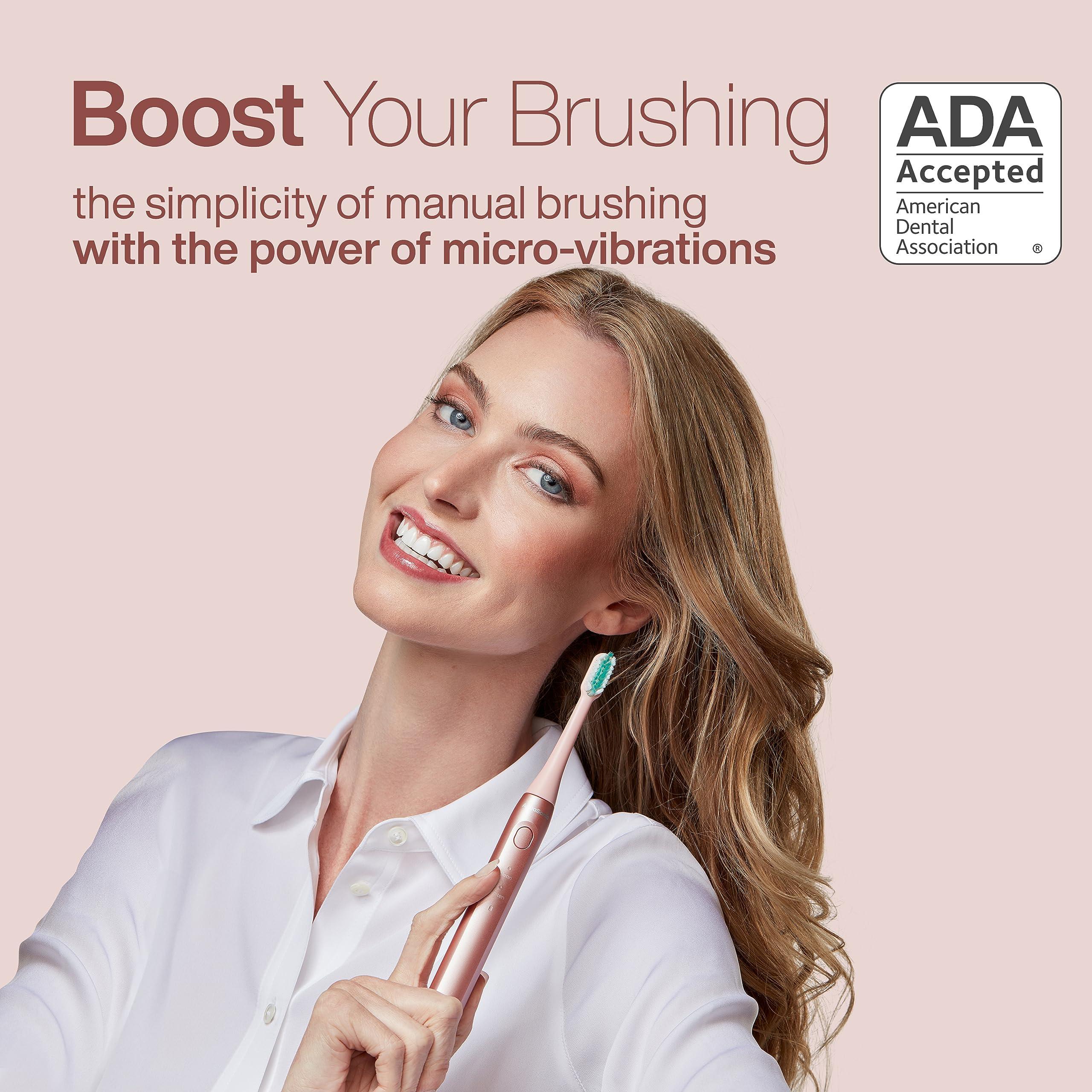Aquasonic Icon Toothbrush & Water Flosser Bundle (Blush) - Image 2