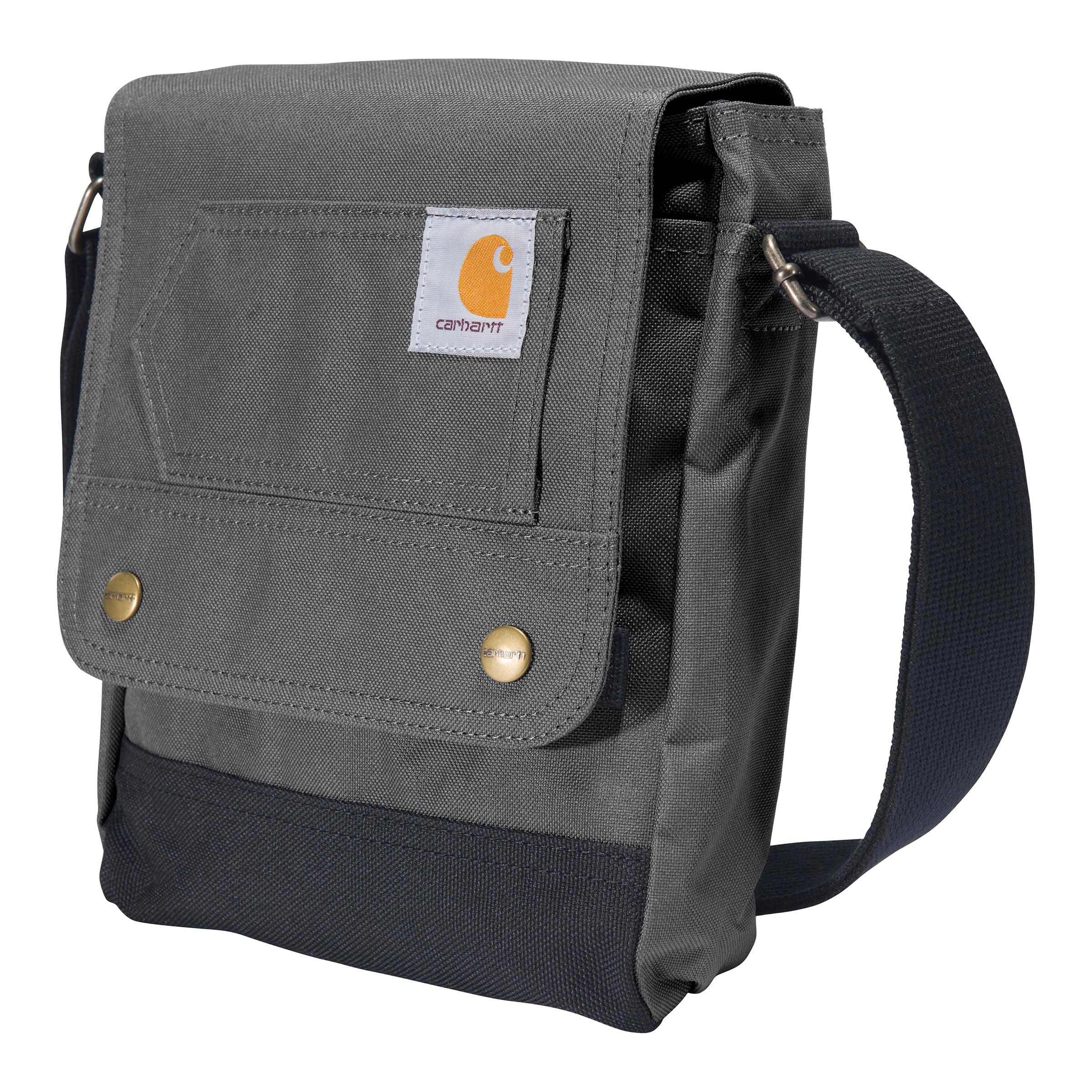 Carhartt, Durable, Adjustable Crossbody Bag With Flap Over Snap Closure