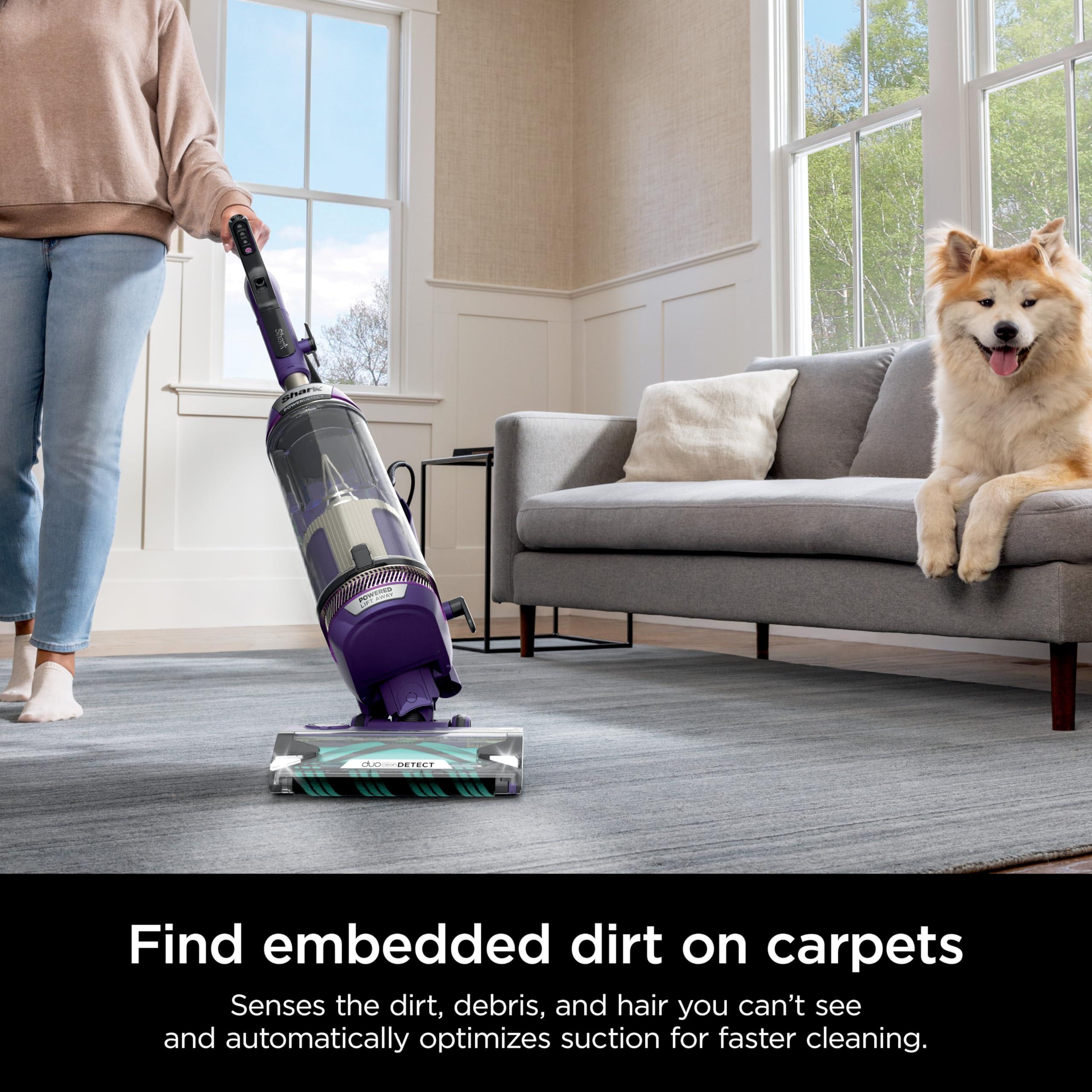 Shark POWERDETECT Upright Vacuum Cleaner with HEPA Filter, Heavy Duty Vacuum with Powerful Suction for Pet Hair Pickup, DuoClean Technology, Powered Lift-Away, Ideal for Carpets & Hardfloors, AZ4002 - Image 14
