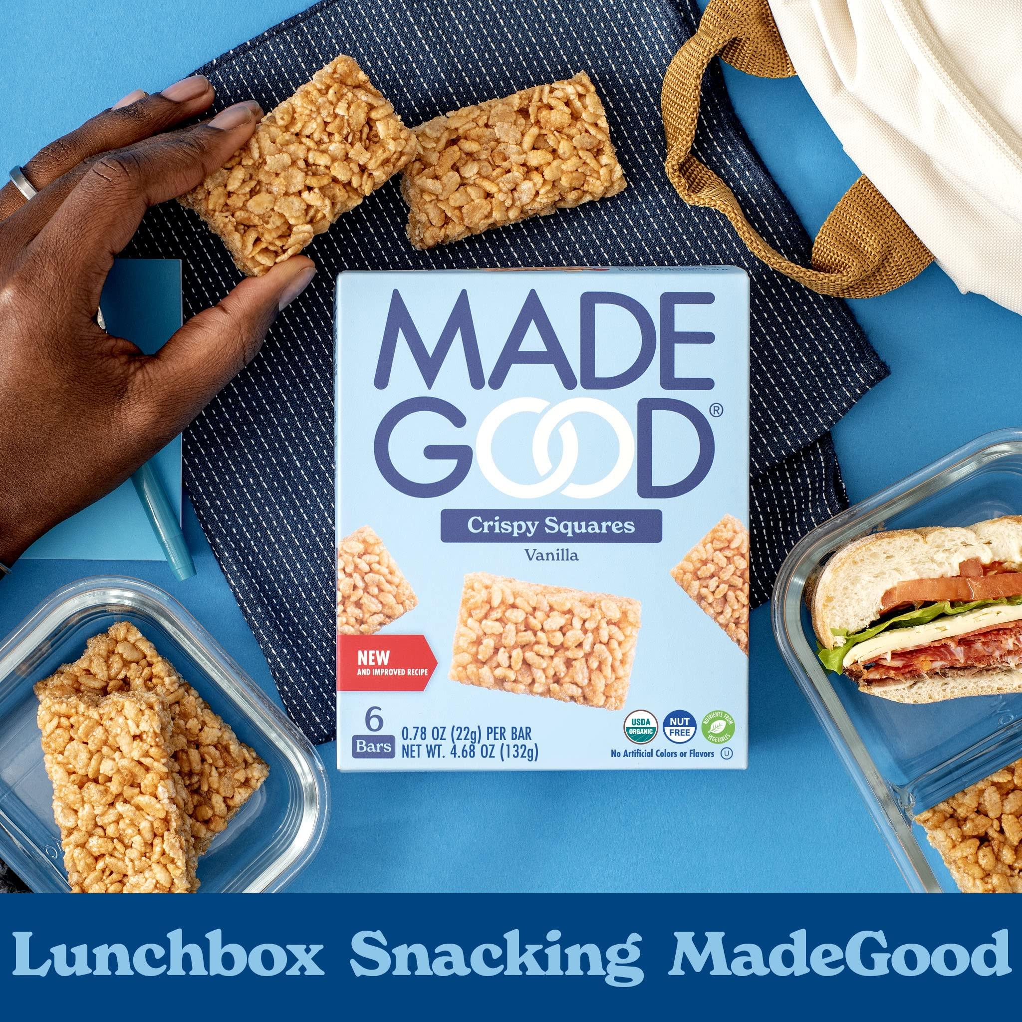 MadeGood Crispy Squares, Vanilla (36 Count) Gluten Free Snacks - Image 6
