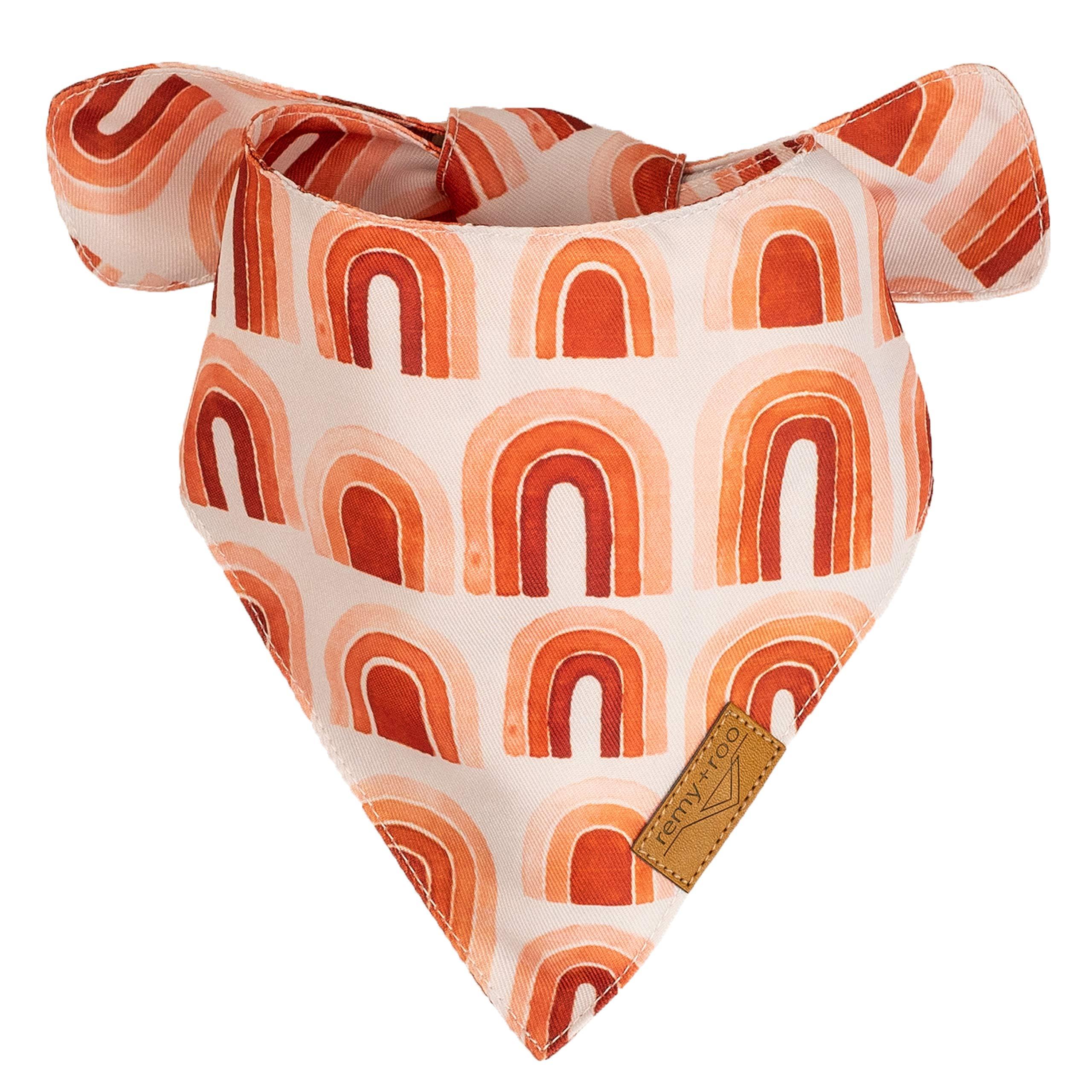 Remy+Roo Large Spring Bandanas - 4 Pack Rubi Set | Premium Durable Adjustable Polyester Fabric | Patented Shape Girl Dog Bandana, Floral Dog Bandana - Image 6