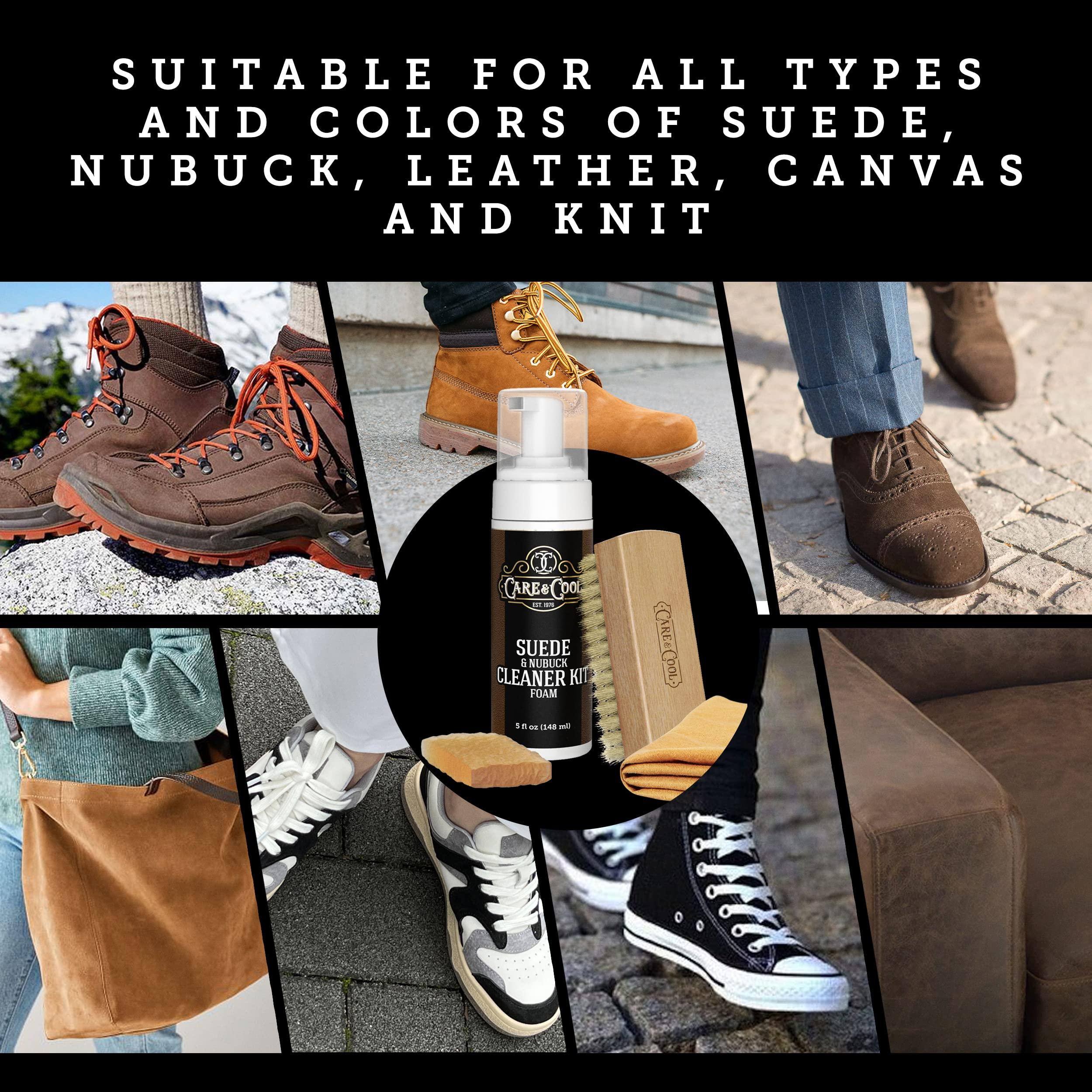Care & Cool Suede and Nubuck Cleaner FOAM KIT (5 oz) Restores Color and Vibrancy to Shoes, Boots, Clothes, and Furniture. - Image 7