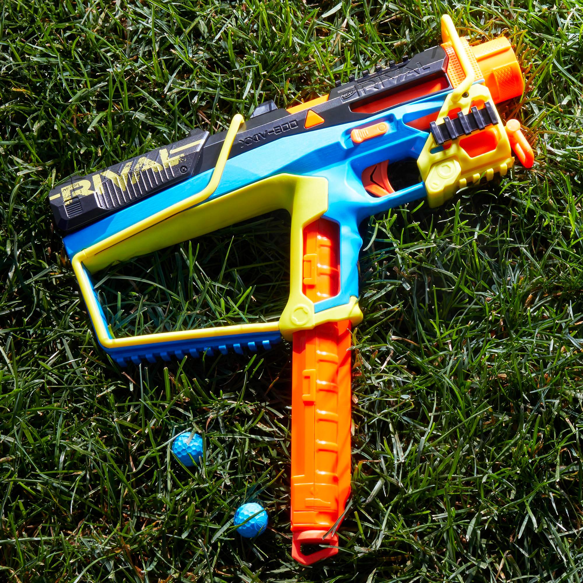 Nerf Rival Mirage XXIV-800 Blaster, 10 Nerf Rival Accu-Rounds, 2 Ways to Load, 8 Round Removable Magazine, Pump Action Priming, Gifts for Teens - Image 7