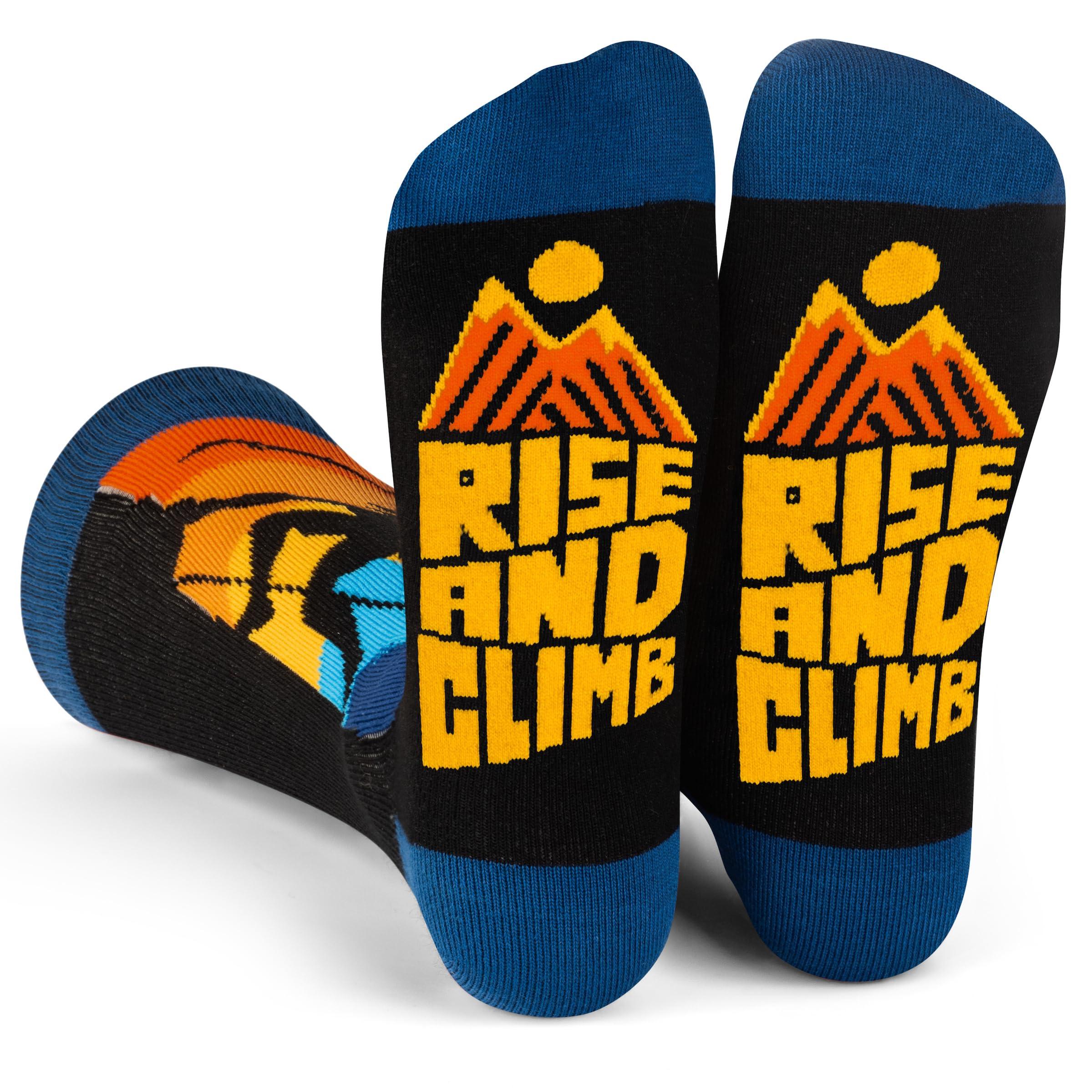 Lavley Funny Socks for Men – Great Father's Day Gift for Dad from Kids or Wife – Novelty Gift for Him – One Size Fits Most