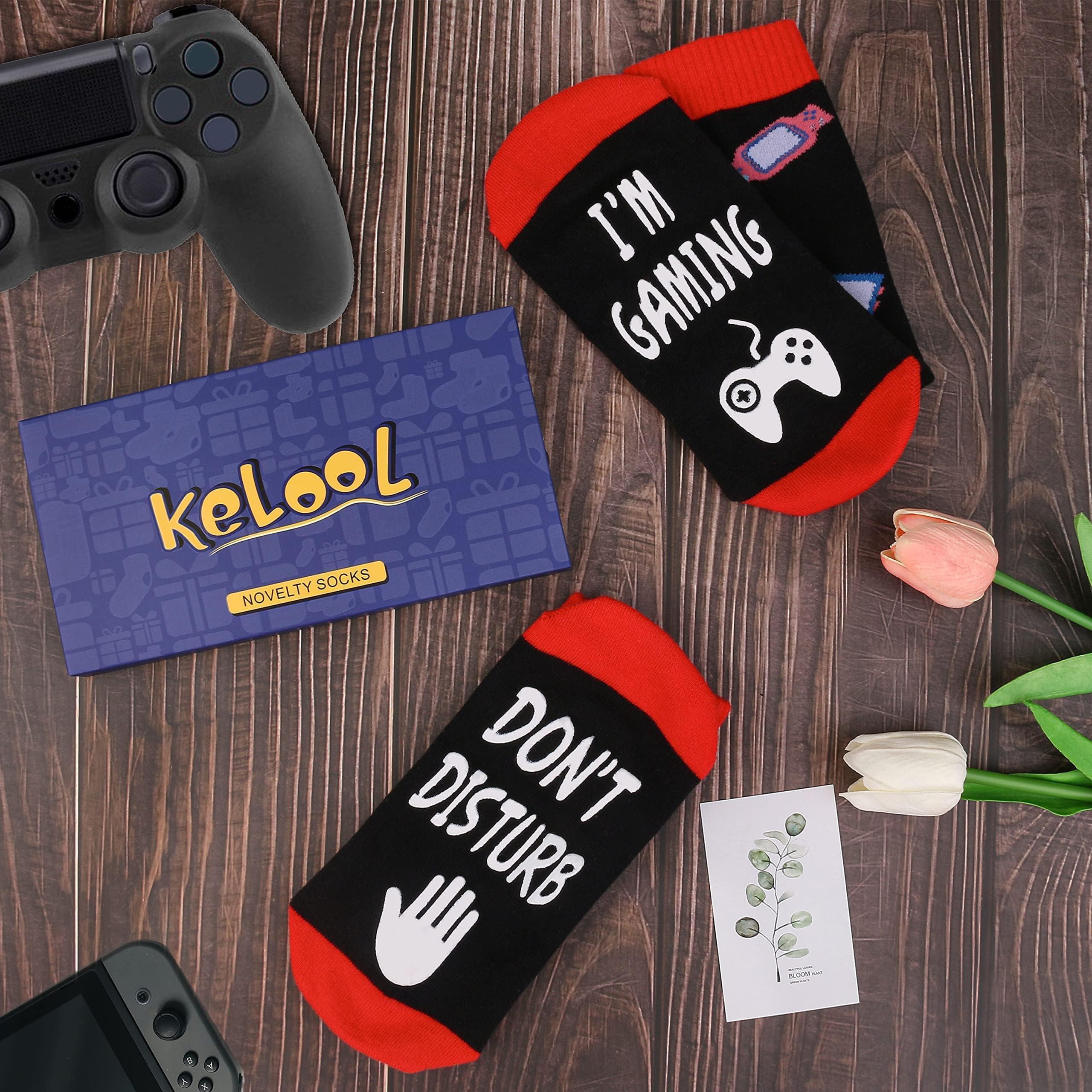 Kelool Do Not Disturb I'm Gaming Socks,Fathers Day Dad Gifts from Daughter Wife Son,Funny Gifts for Men,TeenBoys,Grandpa - Image 8